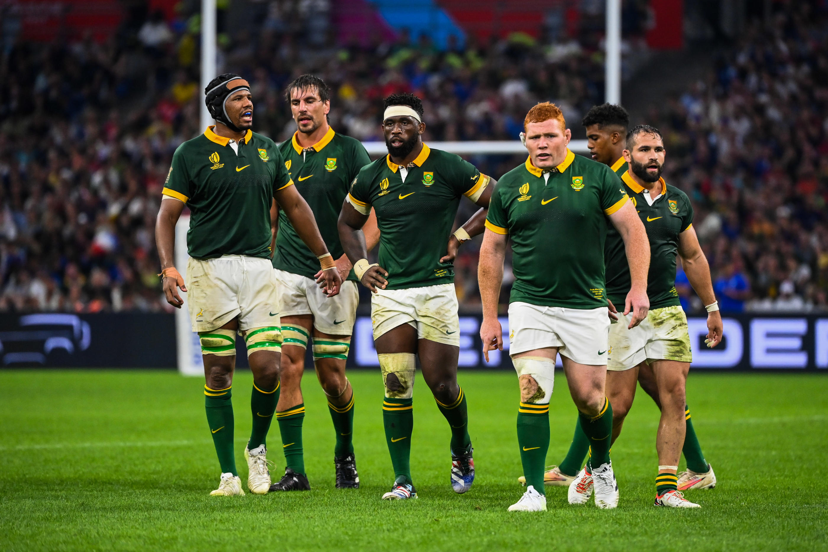 L'Afrique du Sud pourrait être privée de son hymne et de son drapeau pour les quarts de finale. Icon Sport/Alexandre Dimou/Alexpress