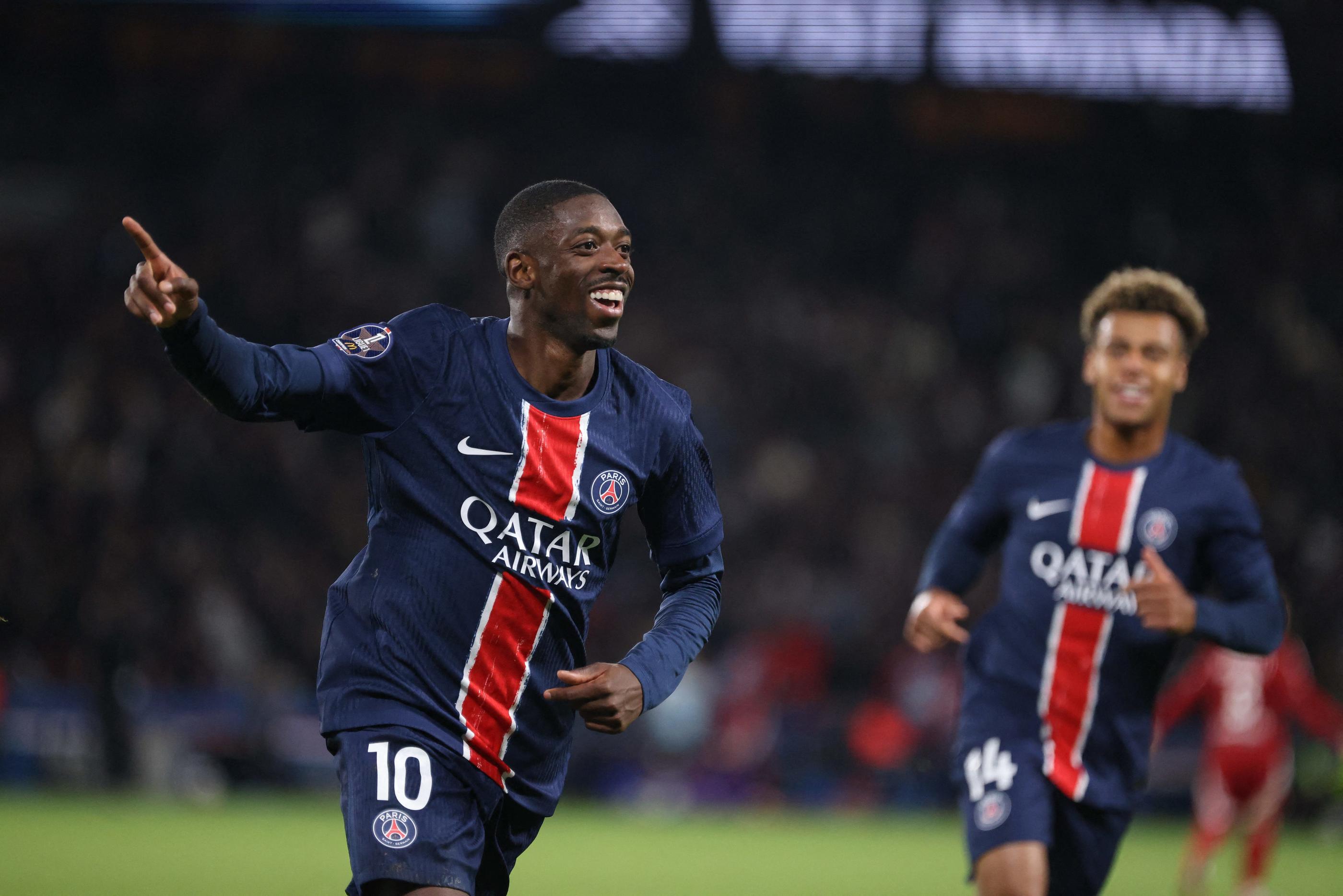 Les Parisiens d'Ousmane Dembélé, qui marchent sur l'eau en Ligue 1, vont débuter leur campagne de Ligue des champions. LP/Olivier Lejeune