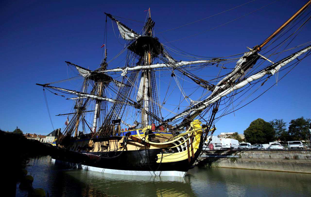 <b>Illustration.</b>  Le bateau de La Fayette, l’Hermione, sera évoqué lors de la conférence. 