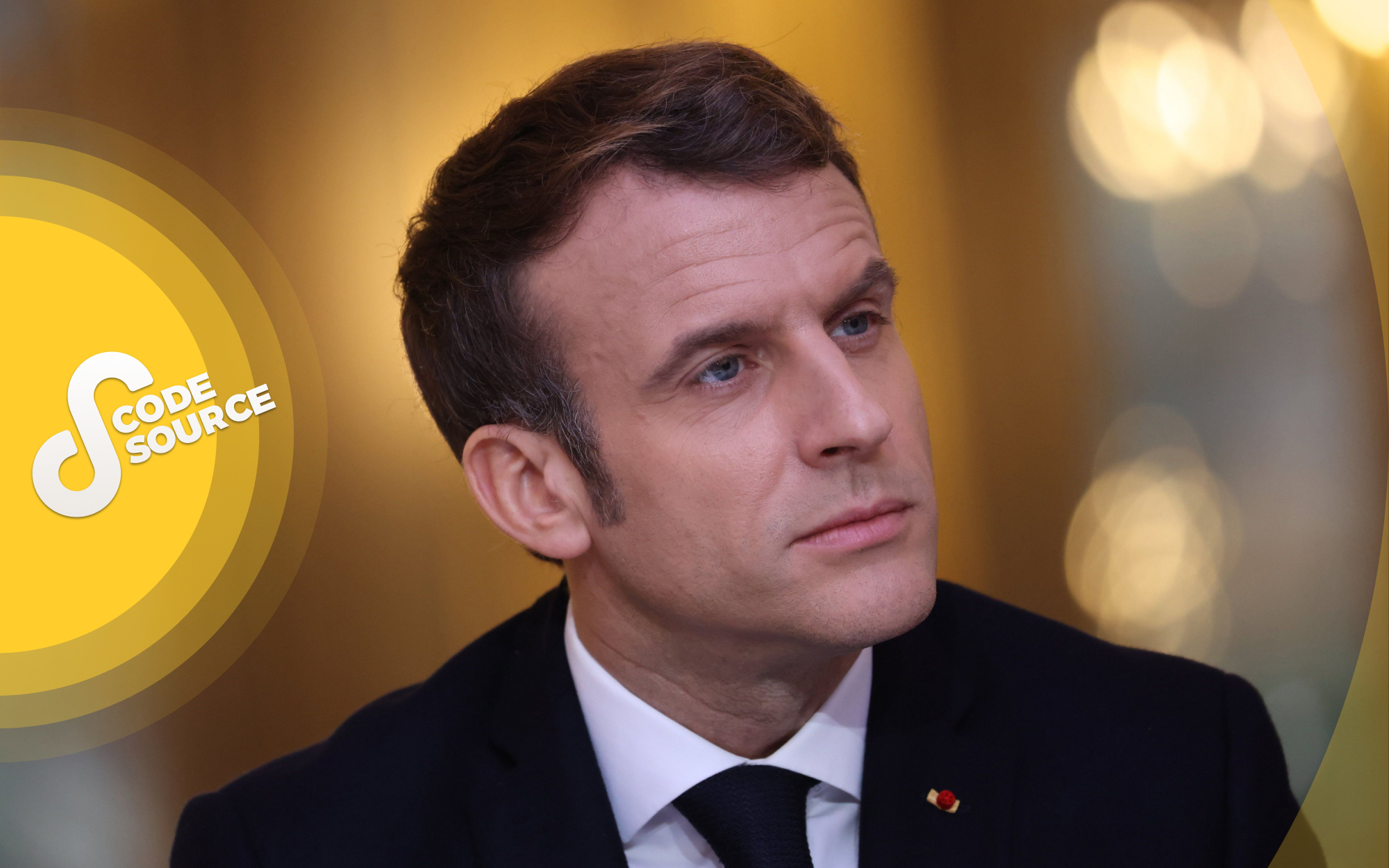Emmanuel Macron, le 4 janvier 2022 face à un panel de lecteurs du Parisien-Aujourd'hui en France à l’Elysée. LP/Arnaud Journois
