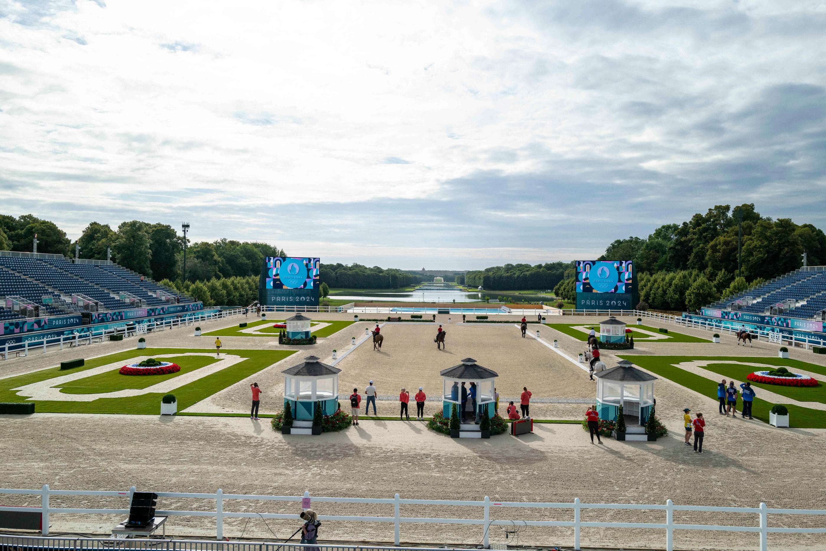 Les dirigeants du château de Versailles ont tout fait pour que le site reste ouvert aux visites pendant les épreuves olympiques. Abacapress.com/Imago/Stefan Lafrentz