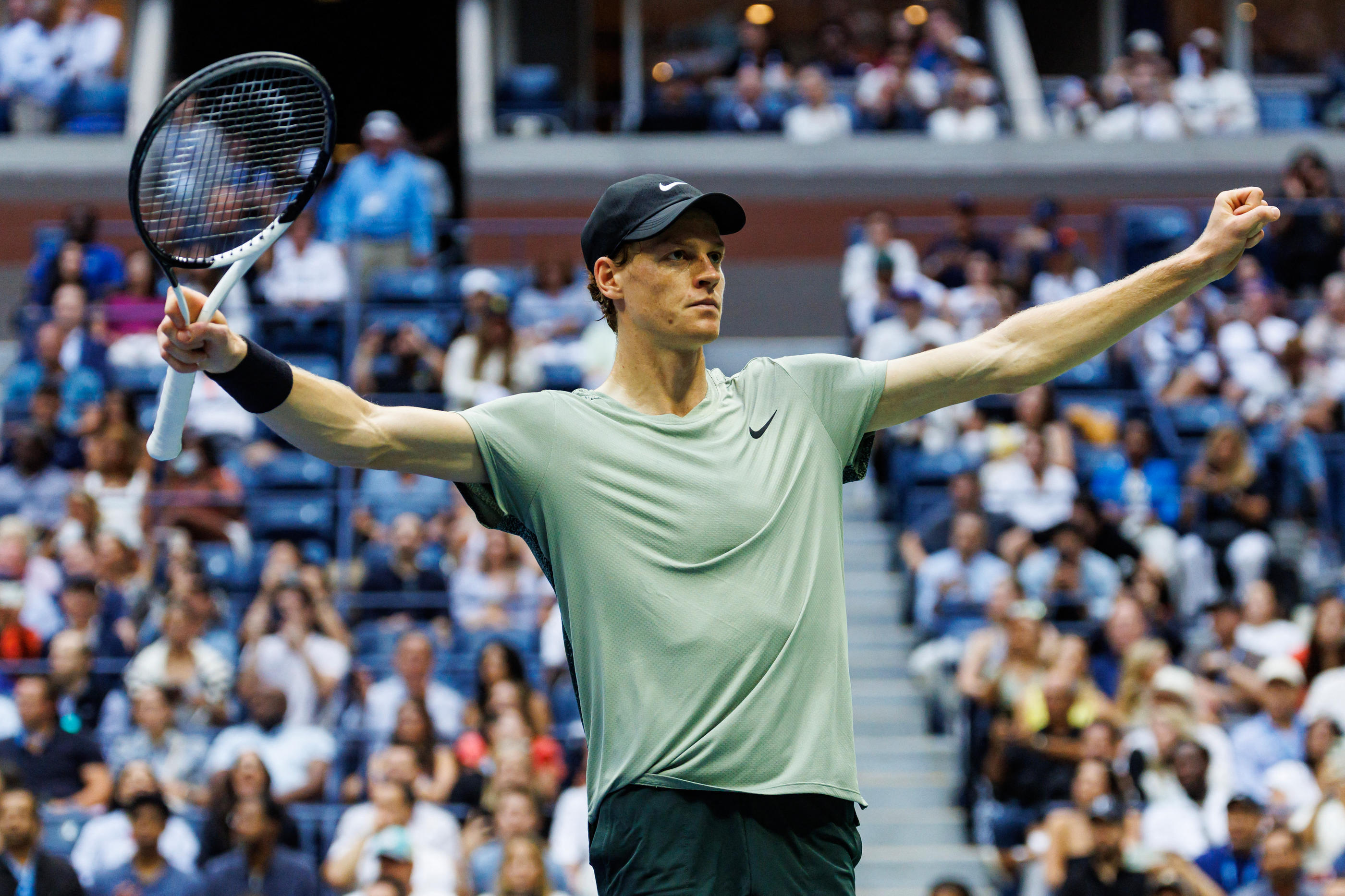 Jannik Sinner affrontera Taylor Fritz dimanche pour décrocher son premier titre à l'US Open. (Photo Icon Sport)