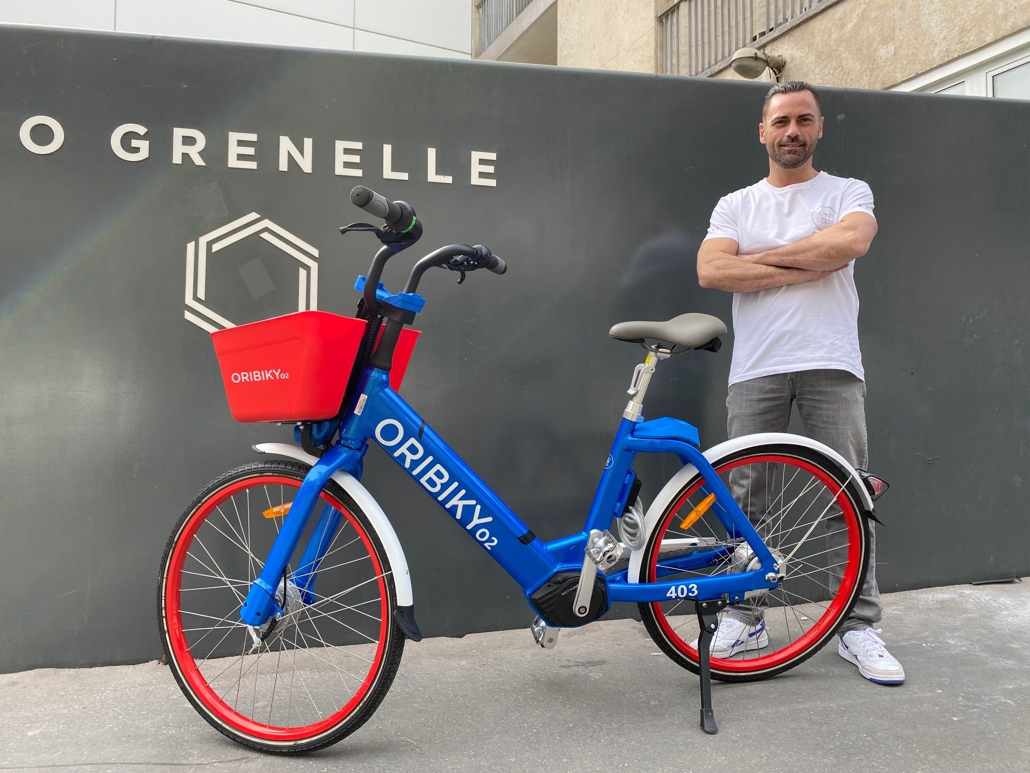 Yann Poincloux, fondateur de Oribiky à Stains, un service de flotte de vélos électriques partagés pour les entreprises et collectivités. LP/Sébastian Compagnon