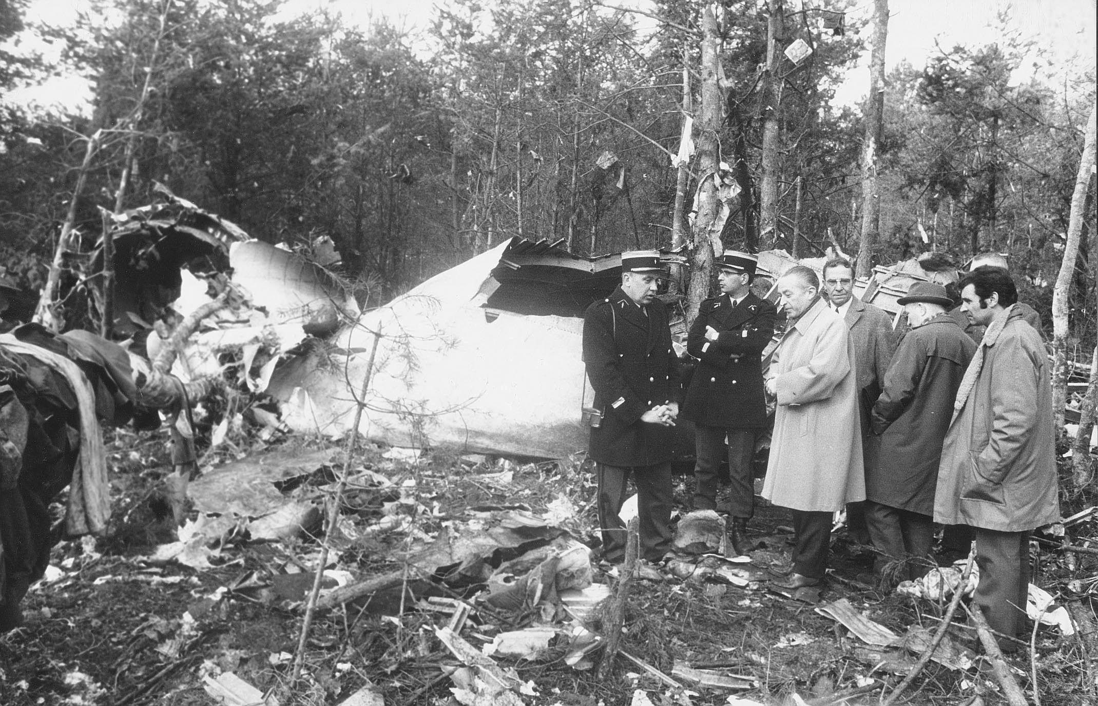 Forêt d'Ermenonville, le 3 mars 1974. Le crash du DC-10 de la Turkish Airlines ne laissera aucun survivant parmi les 346 personnes se trouvant à bord de l'appareil. DR