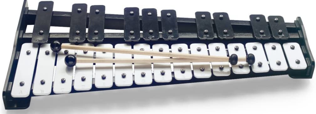 Glockenspiel 25 notes pour enfants et adultes, cadre en bois, cadeaux,  Xylophone en aluminium - Cdiscount Instruments de musique