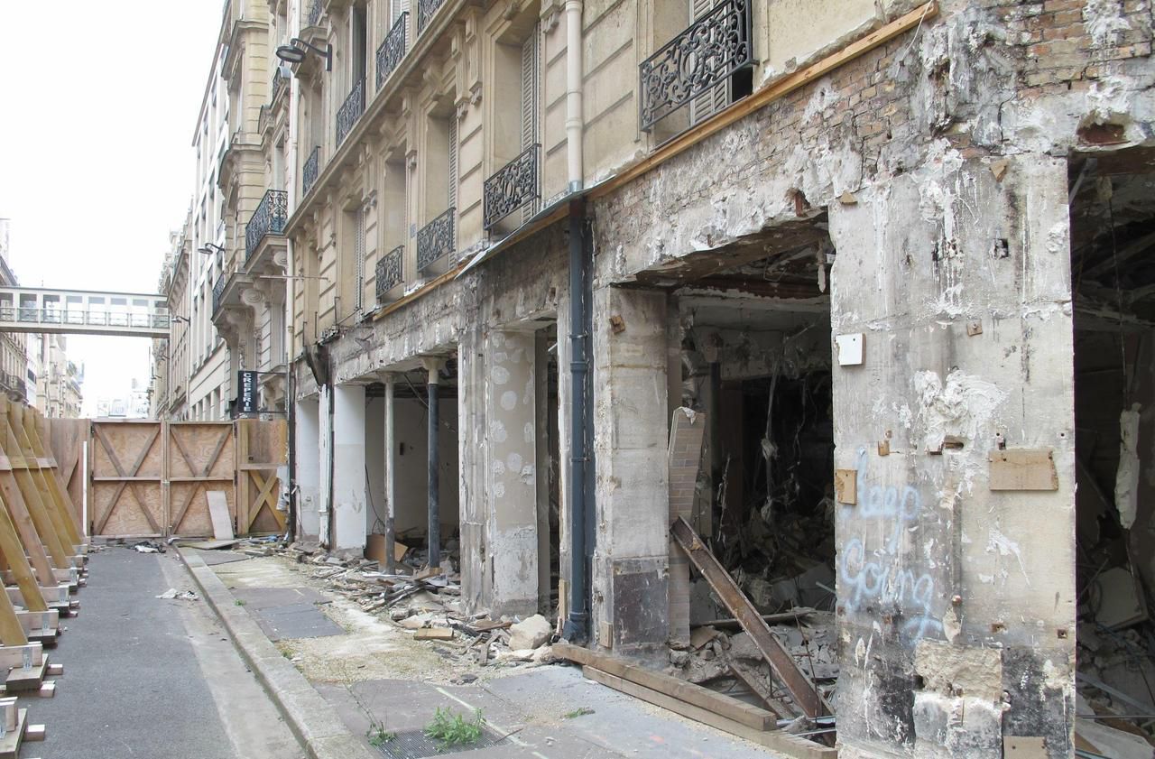 <b></b> Au 6, rue de Trévise (IXe), tout est resté figé depuis l’explosion due au gaz du 12 janvier 2019.