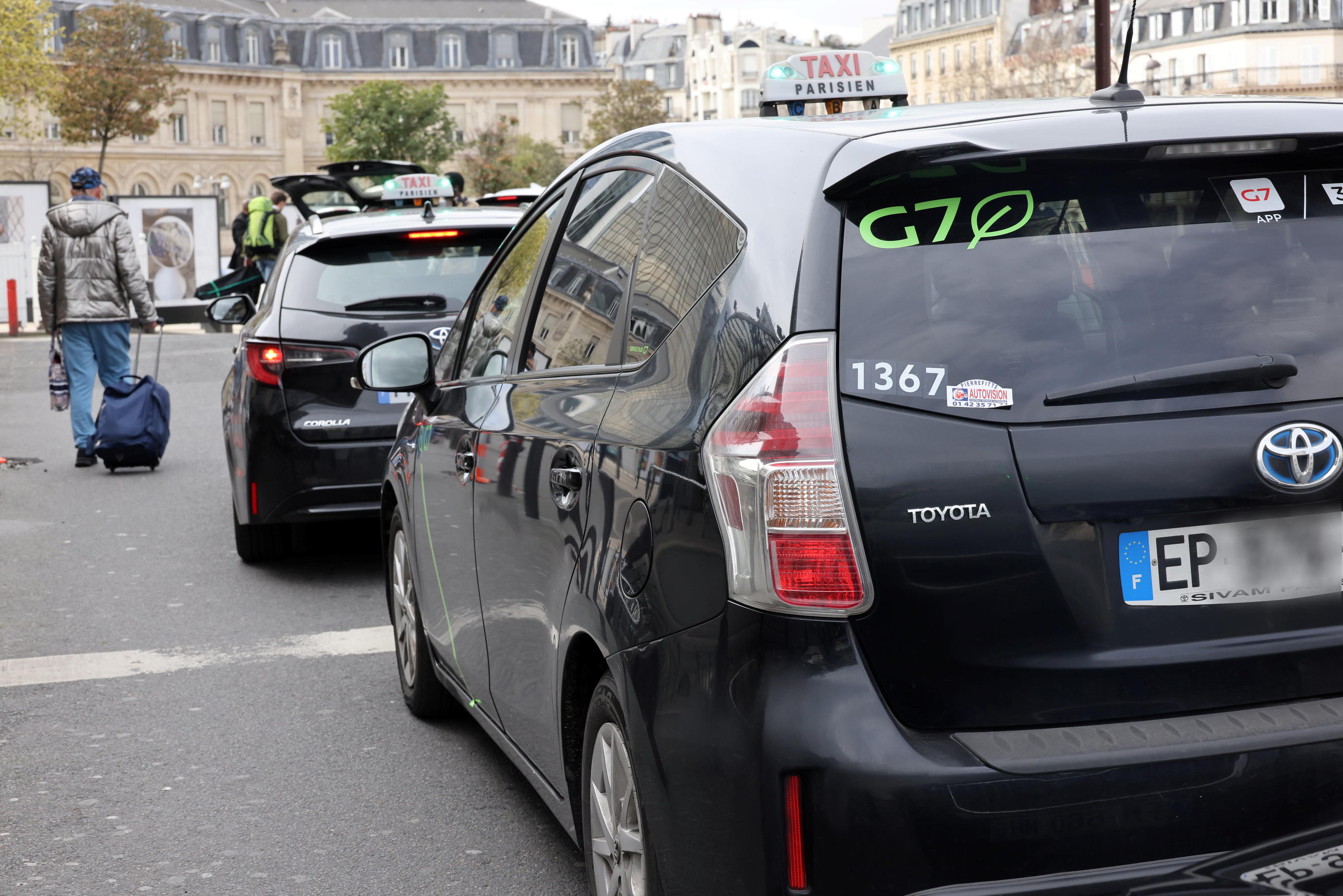 La plate-forme de réservation G7, n°1 en Europe et le leader du taxi à Paris et en Île-de-France, prend très au sérieux les menaces qui pèsent sur ses chauffeurs. LP/Delphine Goldsztejn
