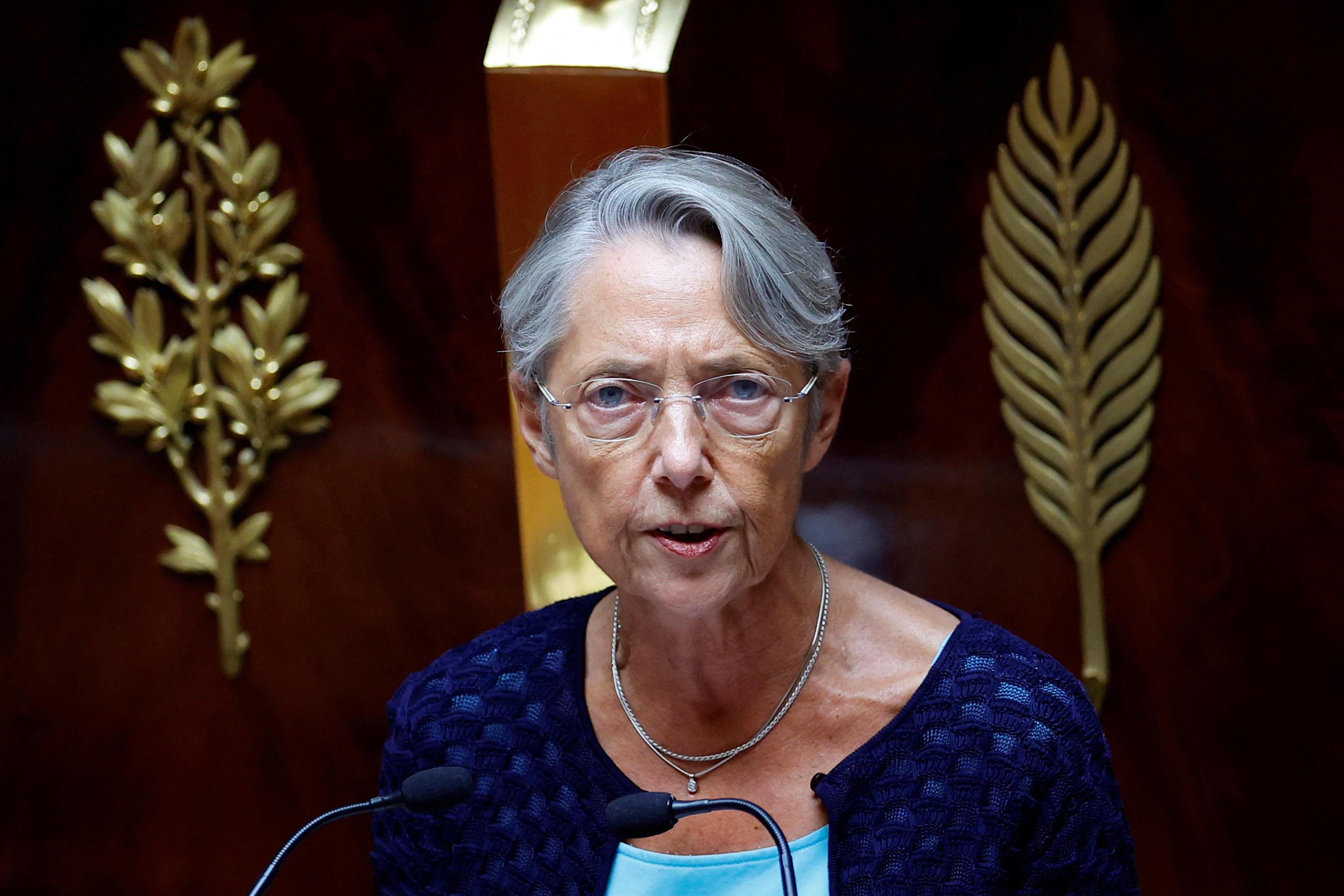 Elisabeth Borne a pris la parole à l'Assemblée nationale. REUTERS/Sarah Meyssonnier