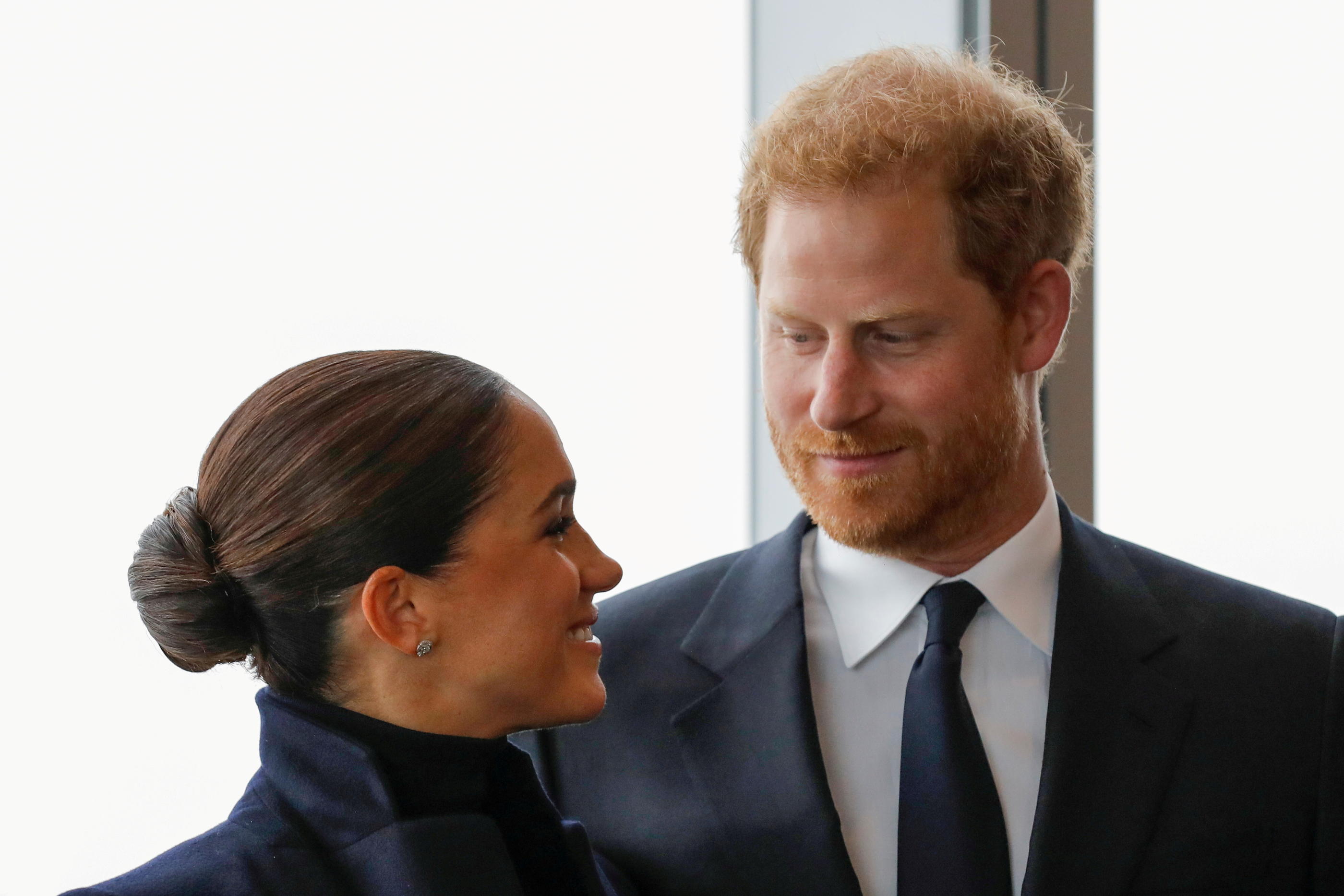 Le prince Harry et son épouse Meghan, à New York le 23 septembre 2021. REUTERS/Andrew Kelly