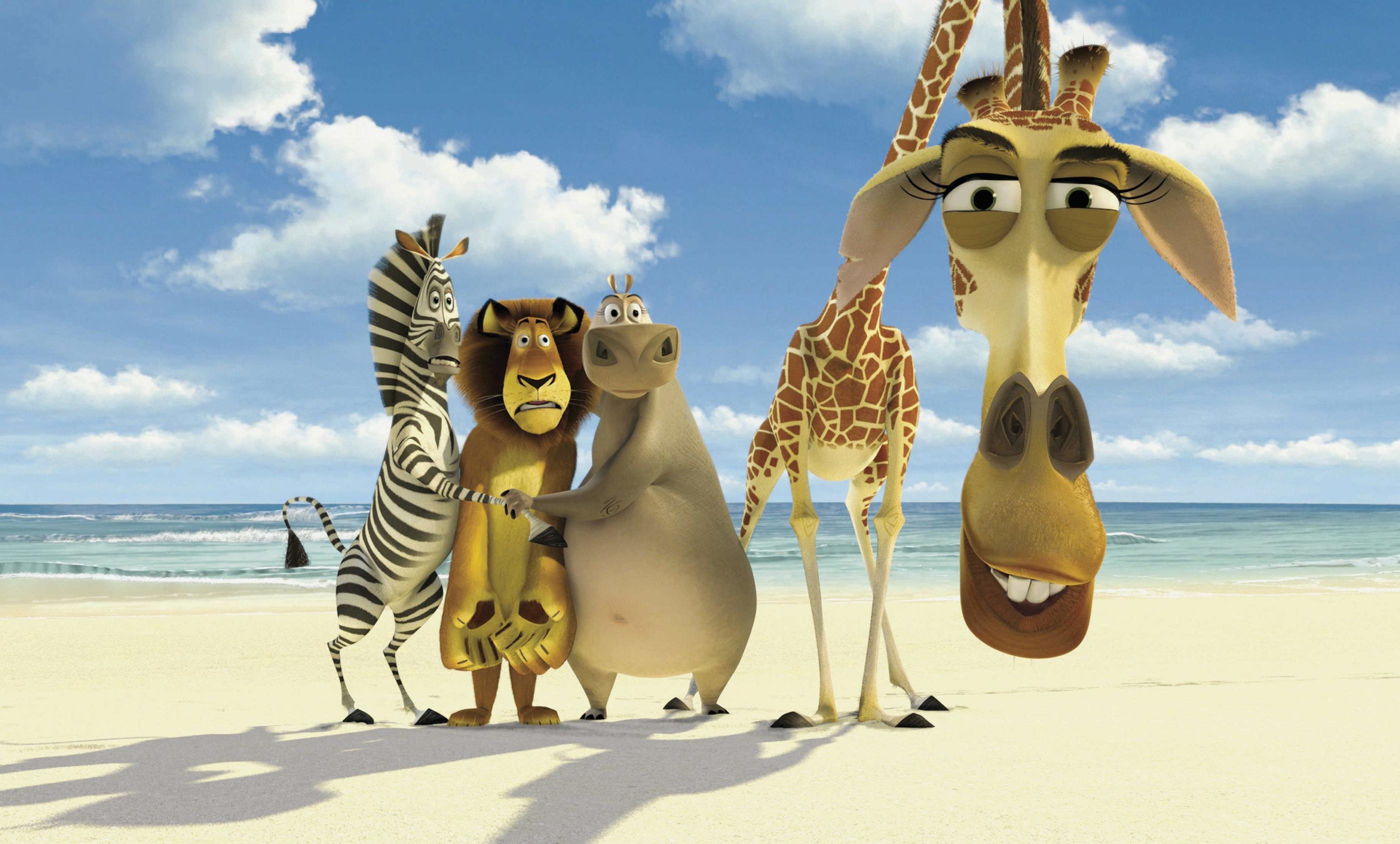 Petits et grands pourront retrouver le zèbre, le lion, le rhinocéros et la girafe sur le scène du Théâtre du Gymnase, à Paris (Xe) à partir du 19 octobre. DreamWorks Animation