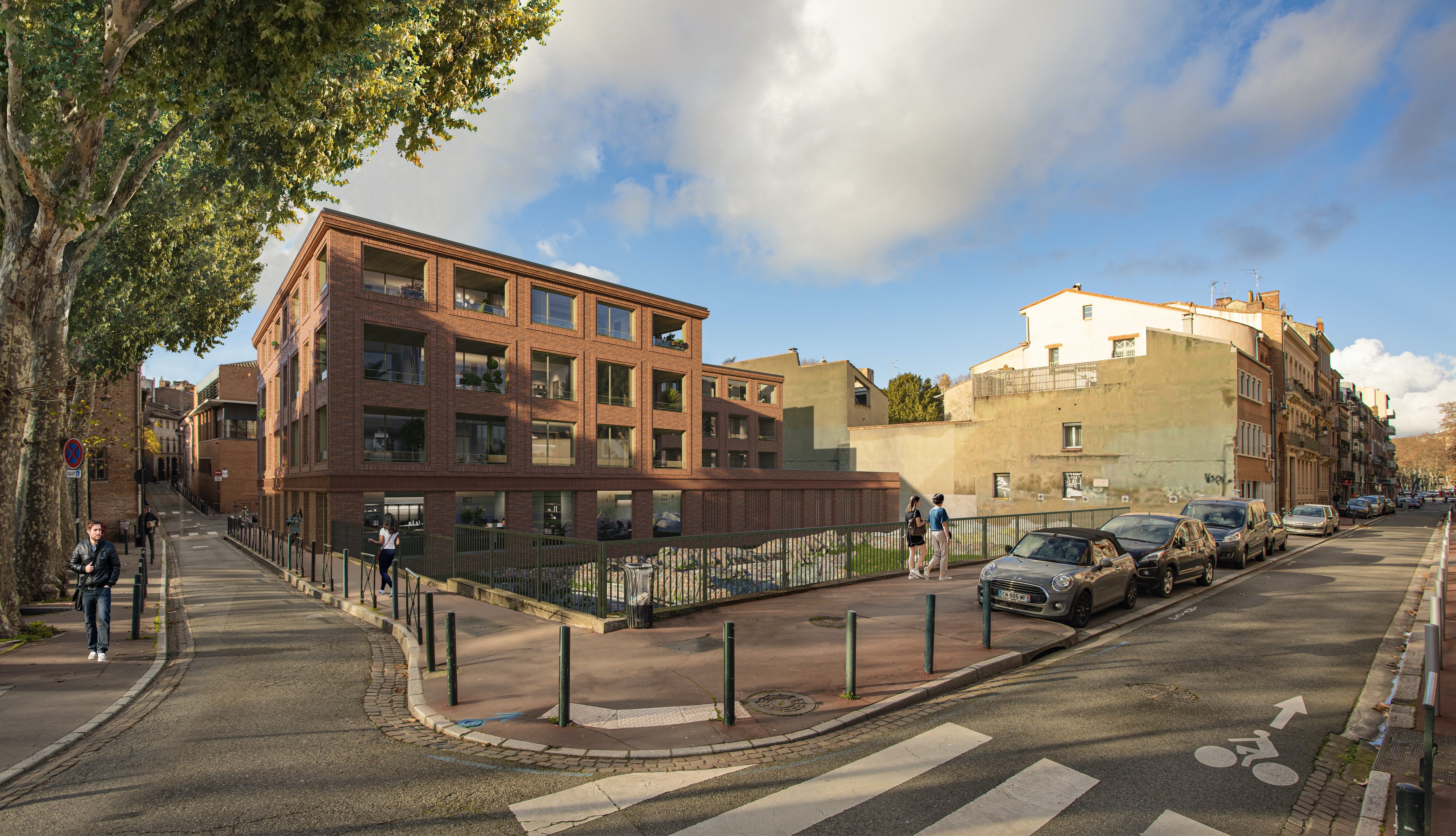 Situé à proximité des vestiges de l'ancien rempart médiéval de Toulouse, ce programme de standing attise les convoitises./DR