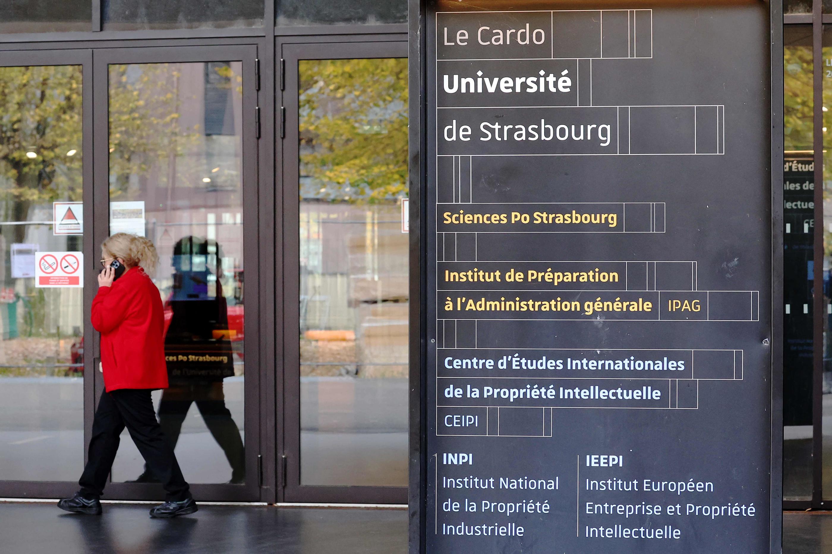 « L’engagement actif de cette université dans un conflit qui conduit au massacre de dizaine de milliers de civils, femmes et enfants, est en contradiction avec les valeurs humanistes dont se réclame Sciences Po Strasbourg », souligne la motion votée par le conseil d'administration de l'établissement. FREDERICK FLORIN / AFP