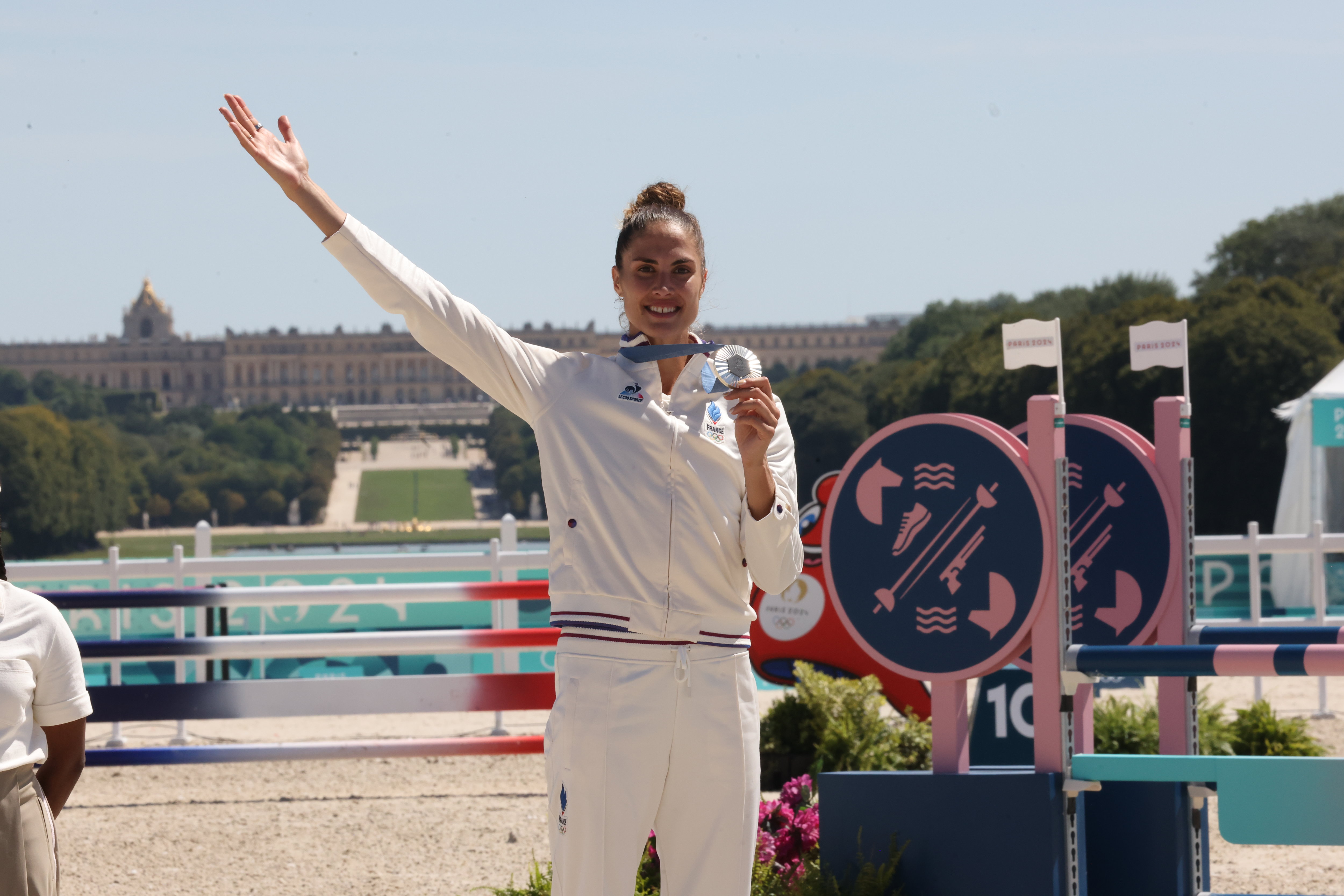 En tête avant la dernière épreuve, Elodie Clouvel termine à la deuxième place, comme aux Jeux de Rio.  LP / Jean-Baptiste Quentin