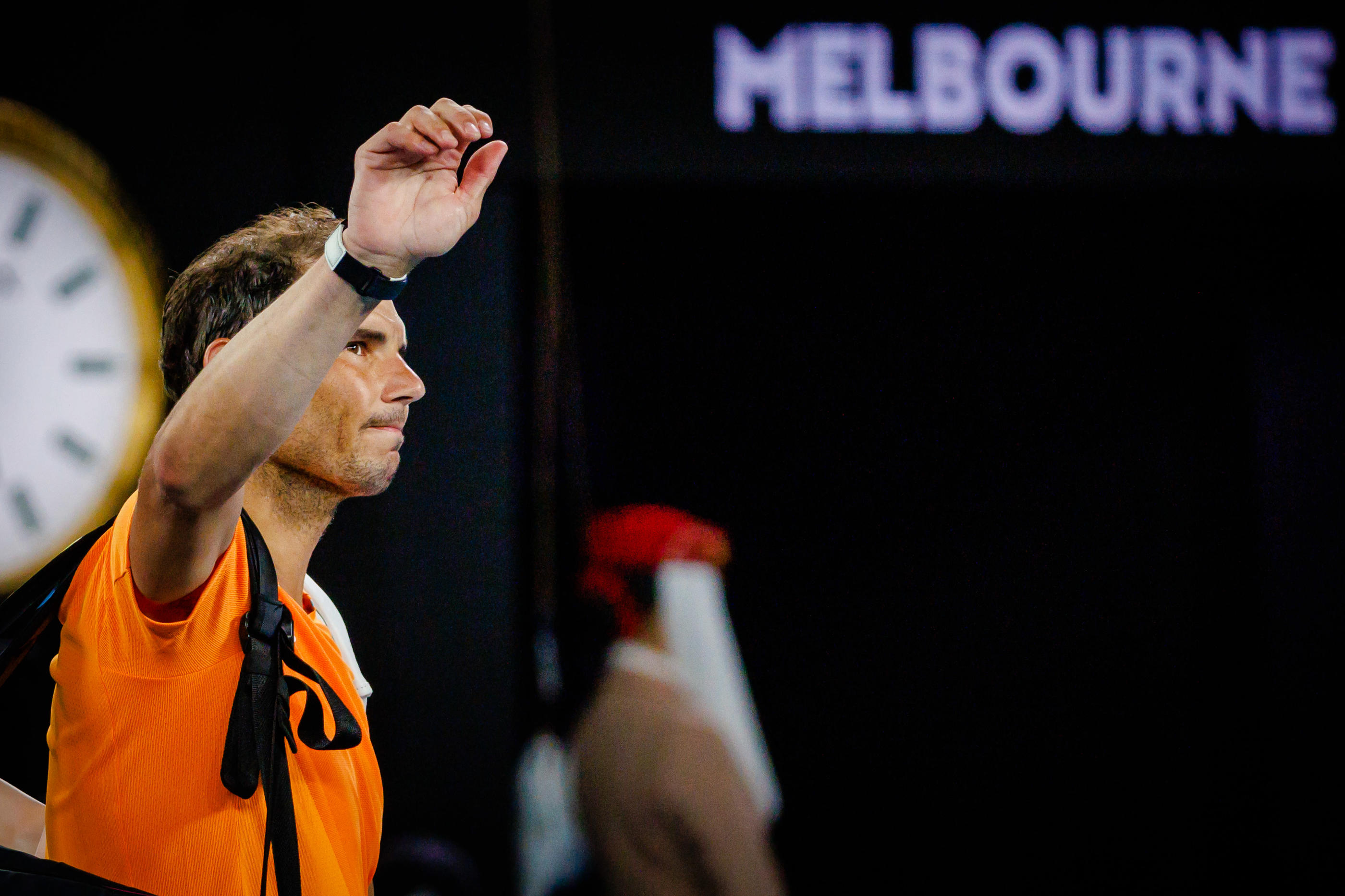 Rafael Nadal salue le public de la Rod Laver Arena lors de l'édition 2023. Pour la dernière fois ? Icon Sport/Patrick Hamilton