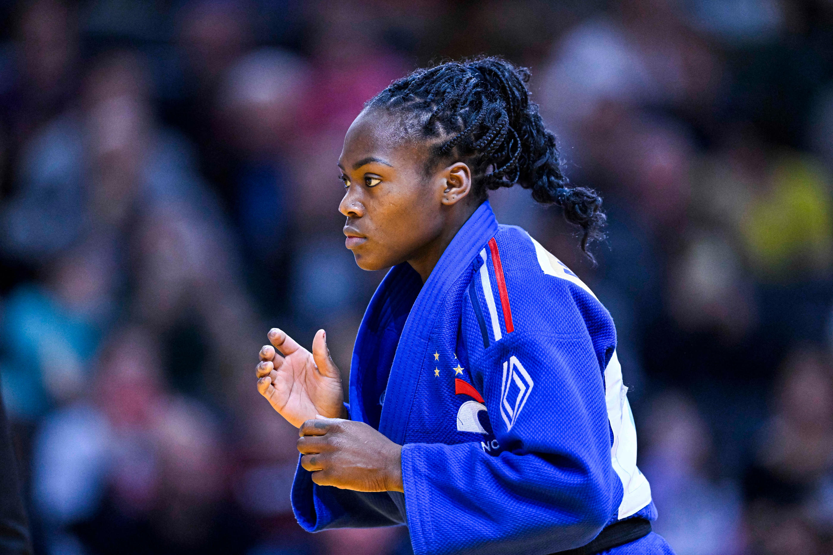 Clarisse Agbégnénou, victorieuse au Paris Grand Slam, vise un 7e titre de championne du monde. Icon Sport/Joly Victor/ABACA