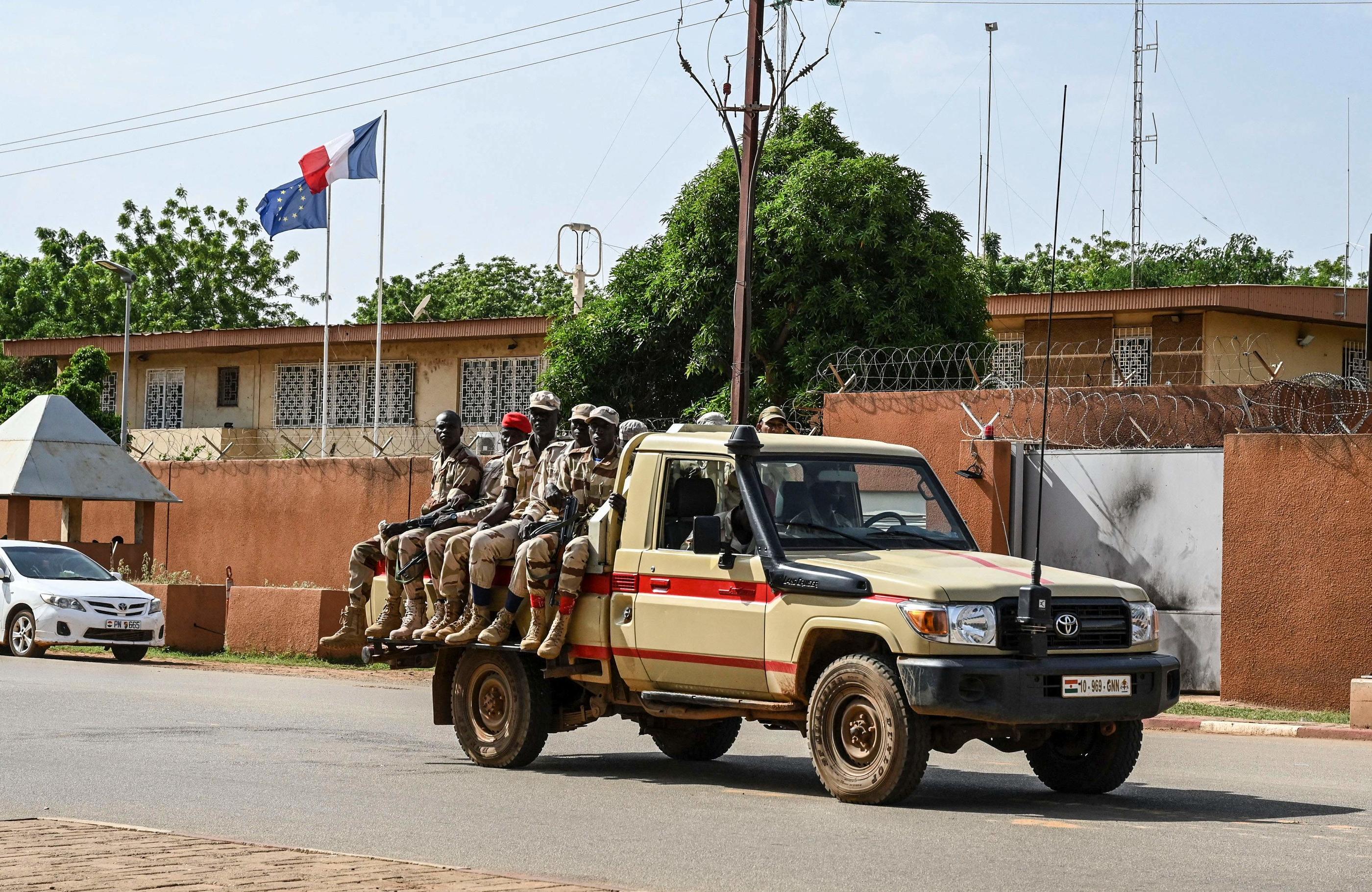 L'ambassade de la France au Niger a fermé après des mois de tensions engendrées par le coup d'État militaire du 26 juillet 2023. AFP