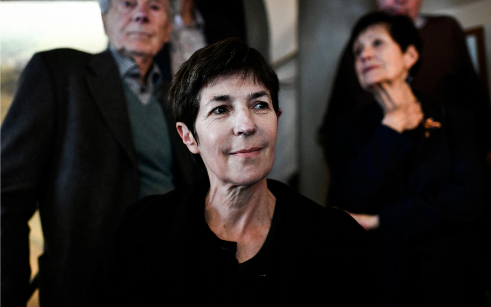Le 26 octobre 2021, à Paris, l’écrivaine Christine Angot remporte le prix Médicis pour son roman « Le Voyage de l’Est ». AFP/Stéphane De Sakutin