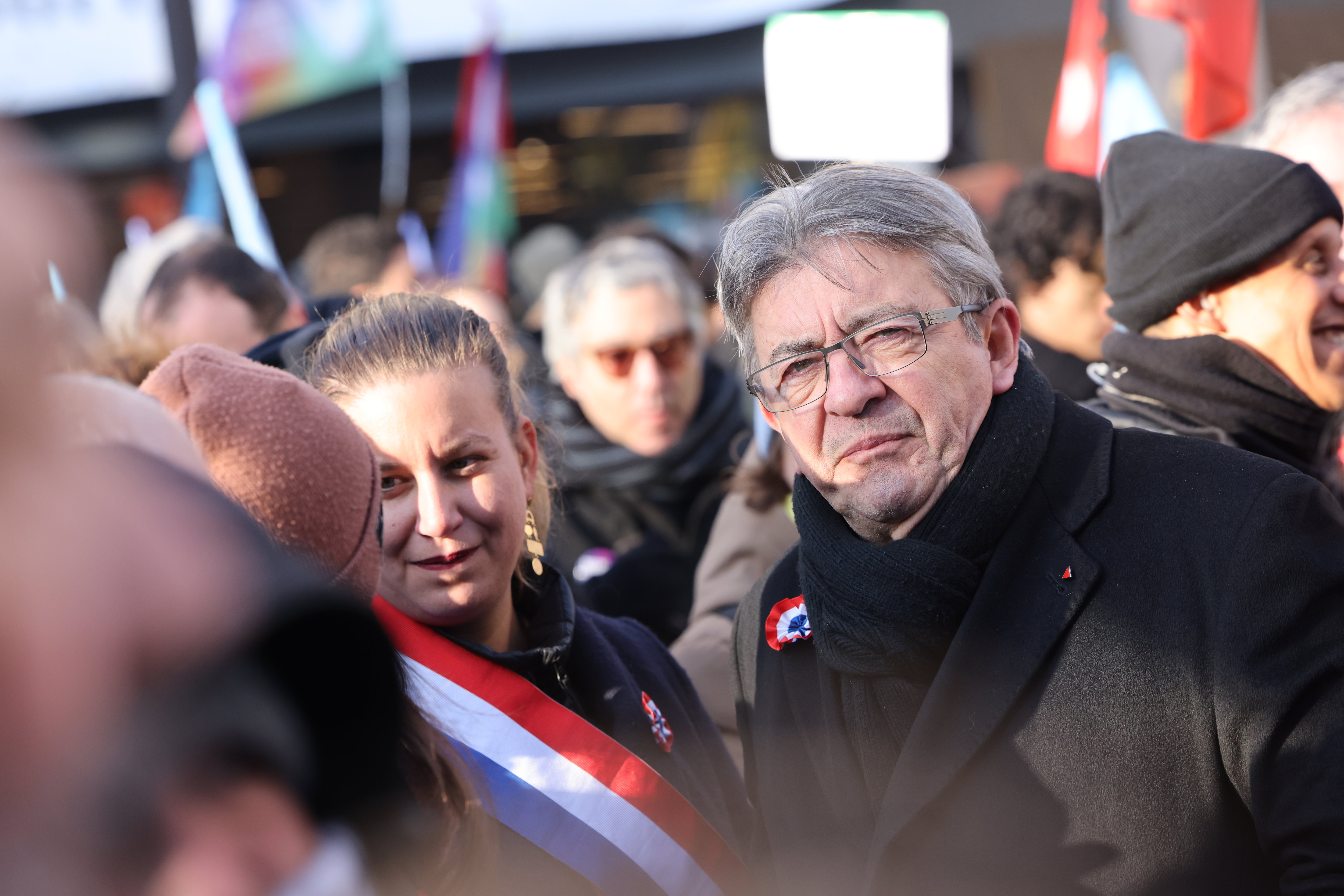 Le 21 janvier dernier, LFI s’était associée aux organisations de jeunesses pour défiler à Paris contre le texte du gouvernement concernant les retraites. LP/Arnaud Journois