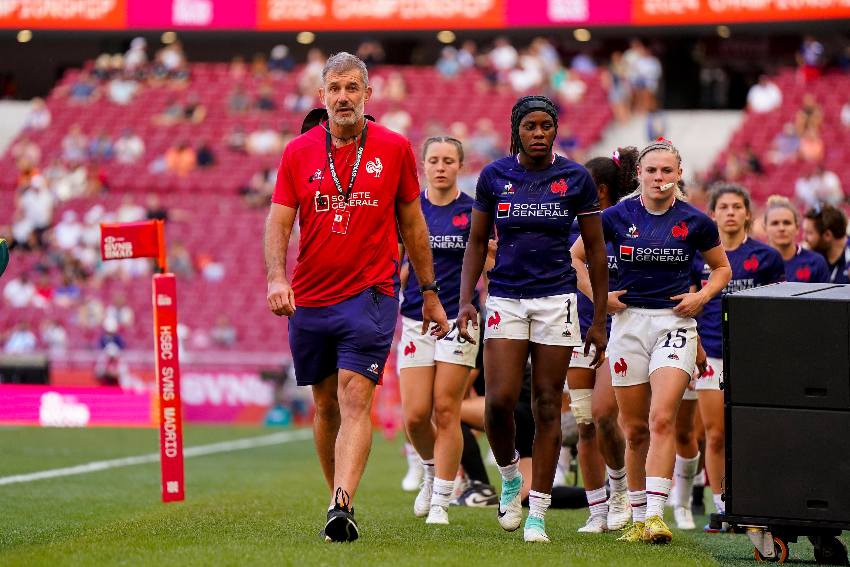 L'équipe de France féminine, menée par Séraphine Okemba, en quête du premier titre de son histoire. Hugo Pfeiffer/Icon Sport