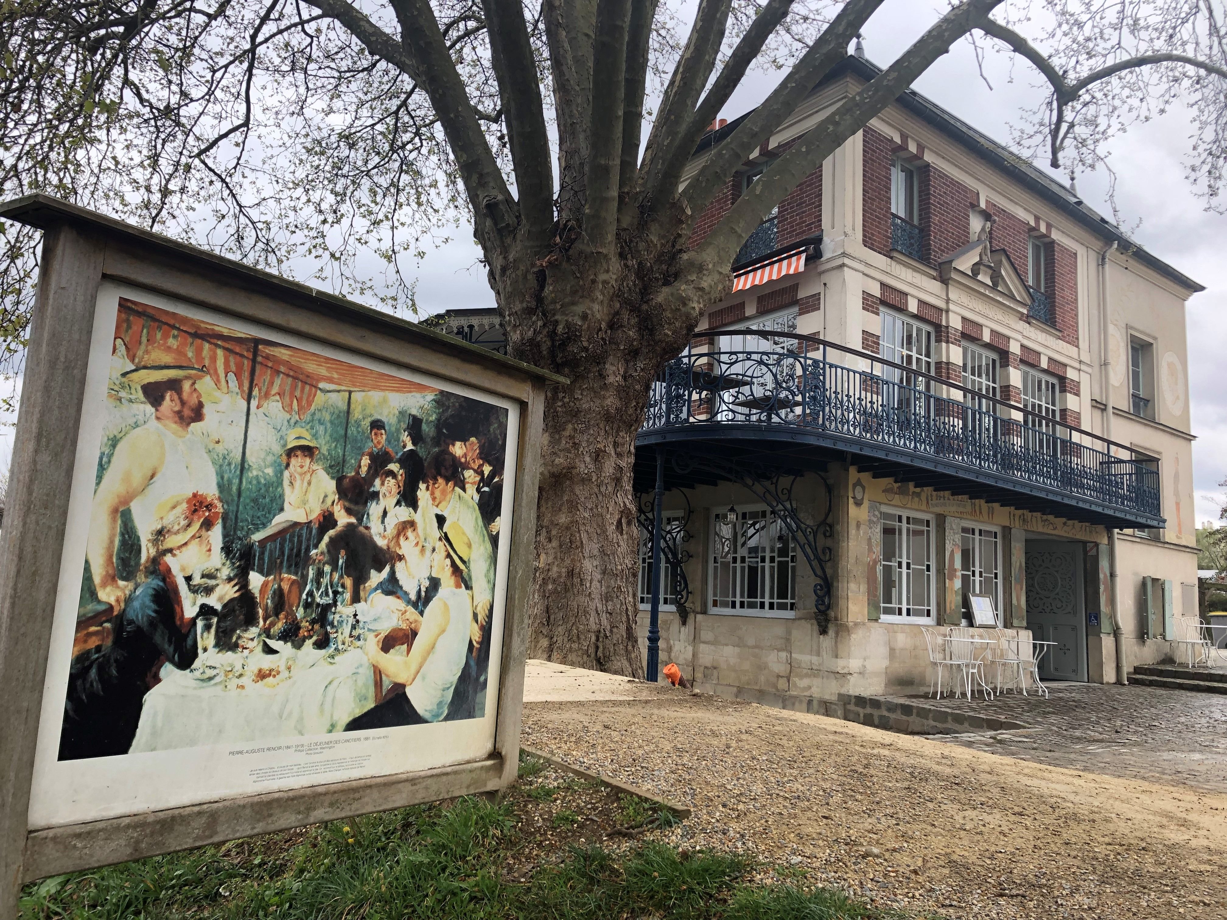Chatou. Auguste Renoir a peint Le Déjeuner des Canotiers sur la terrasse de la Maison Fournaise. LP/Sébastien Birden