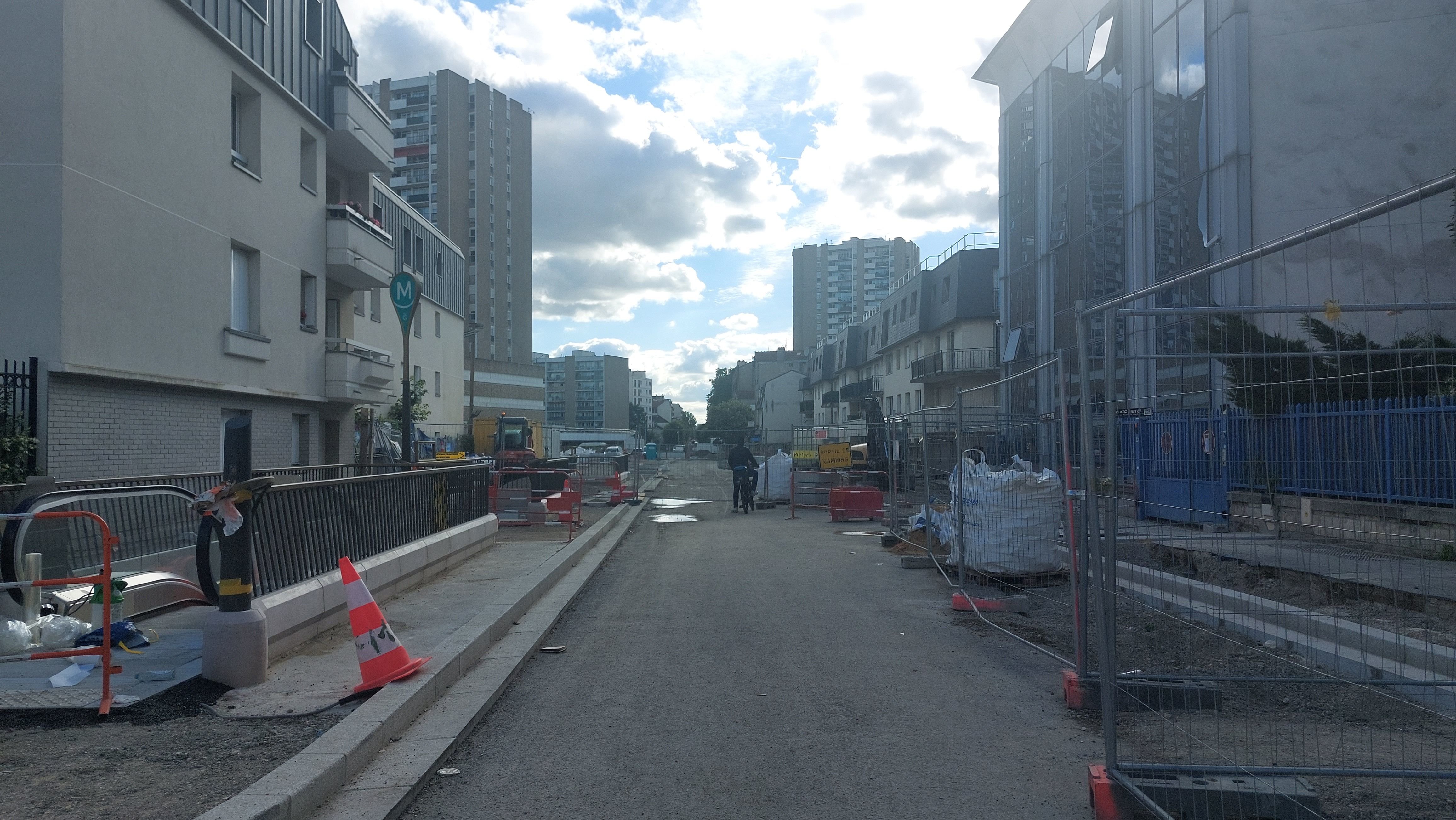 Les Lilas (Seine-Saint-Denis), lundi 10 juin. Le prolongement de la ligne 11 du métro vers Rosny-sous-Bois doit être mis en service ce jeudi 13 juin. LP/Elsa Marnette