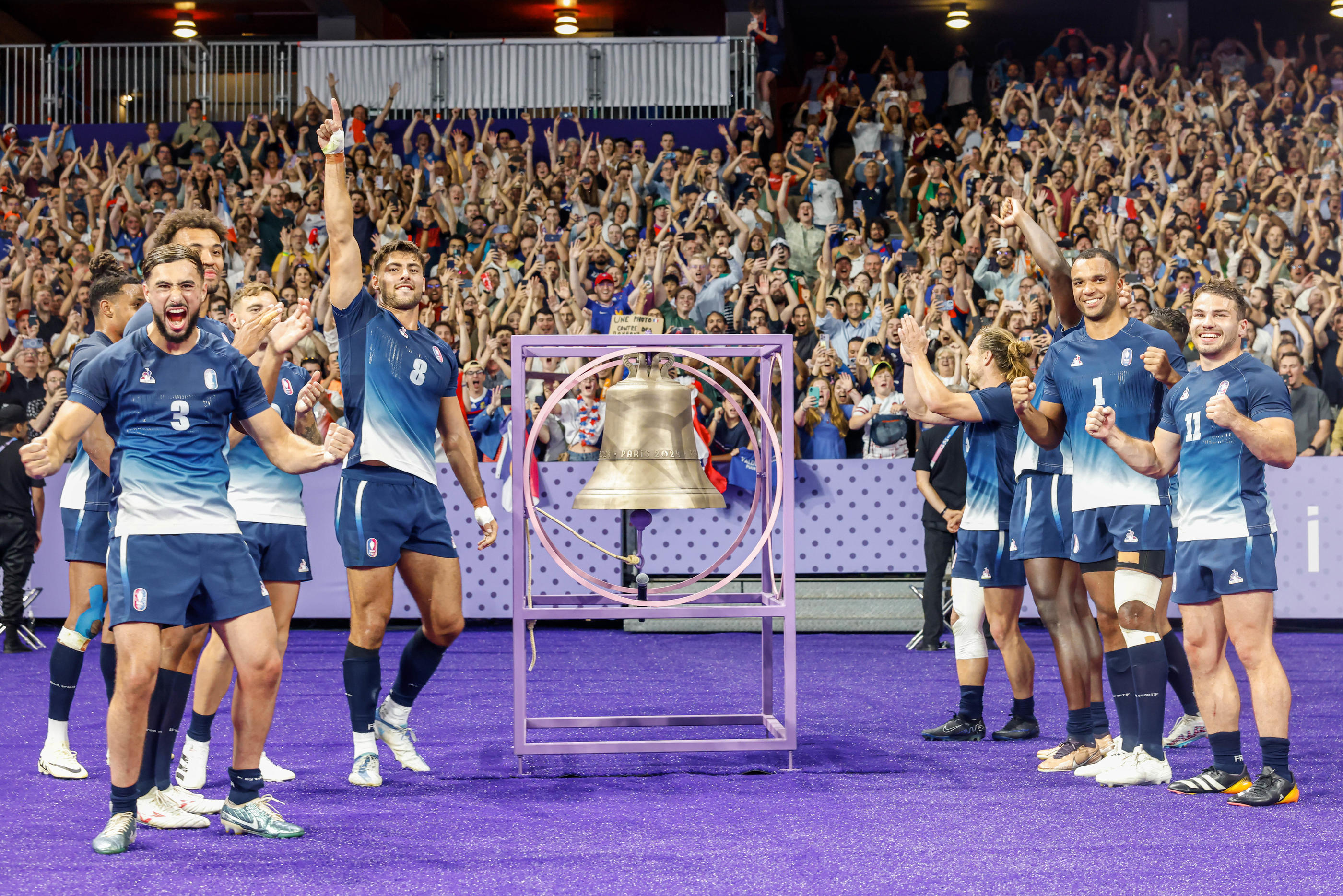 La joie des Bleus au Stade de France le 25 juillet. Photo : LP / Olivier Corsan