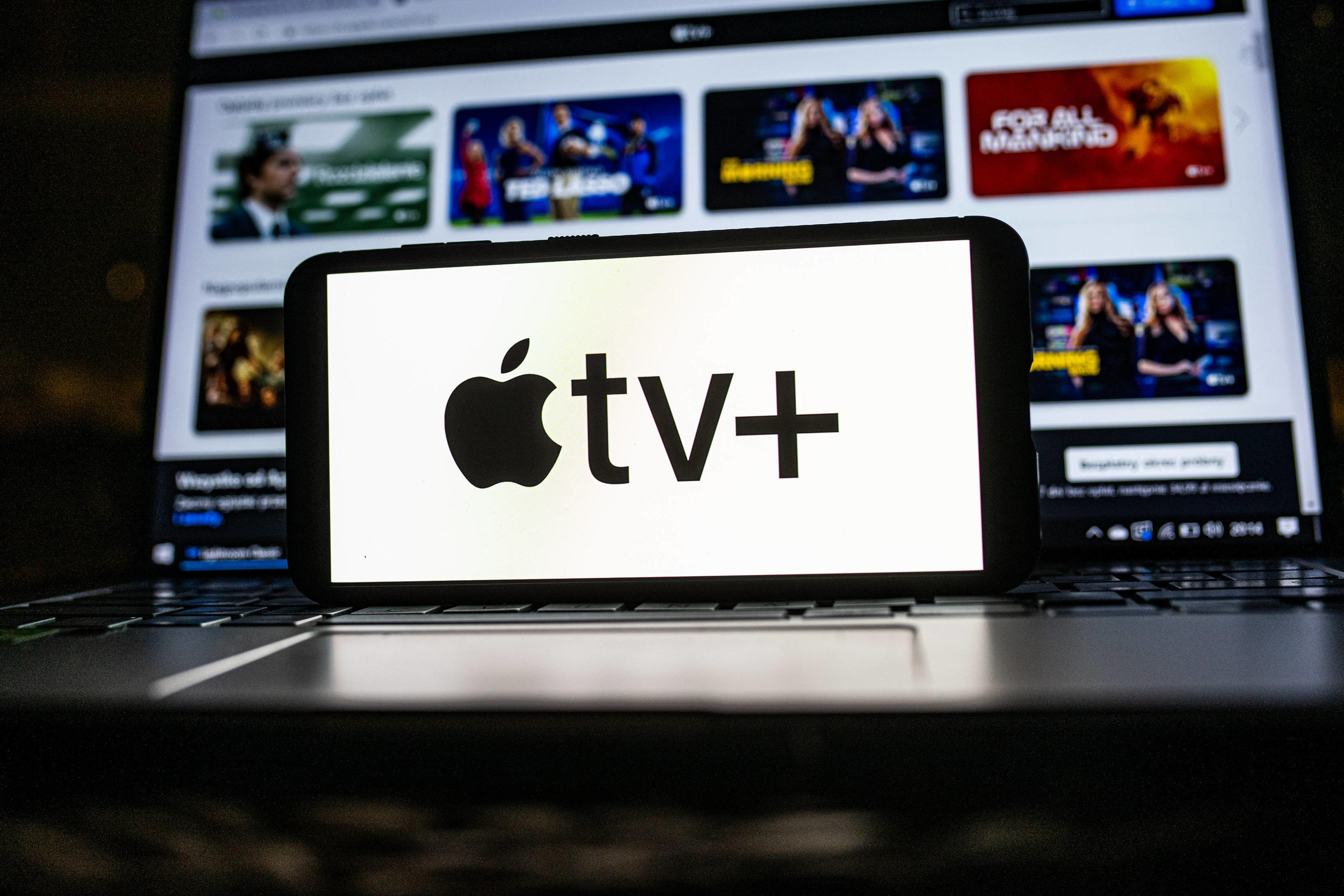 Apple TV + veut se démarquer en proposant un catalogue réduit et des productions exclusivement maison. SOPA Images/SIPA