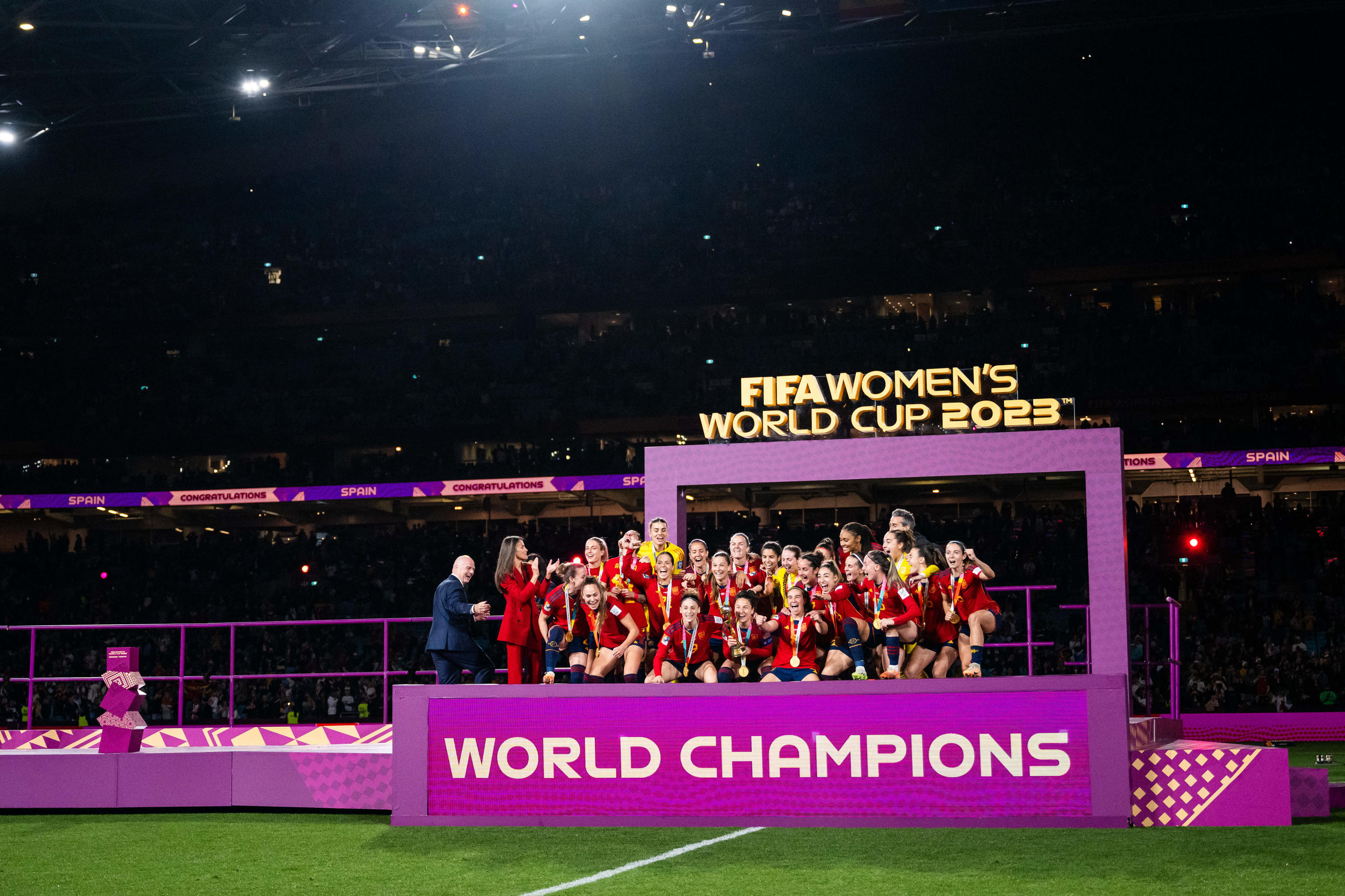 L'Espagne a été sacrée championne du monde pour la première fois cet été en Australie (Photo by Icon sport)