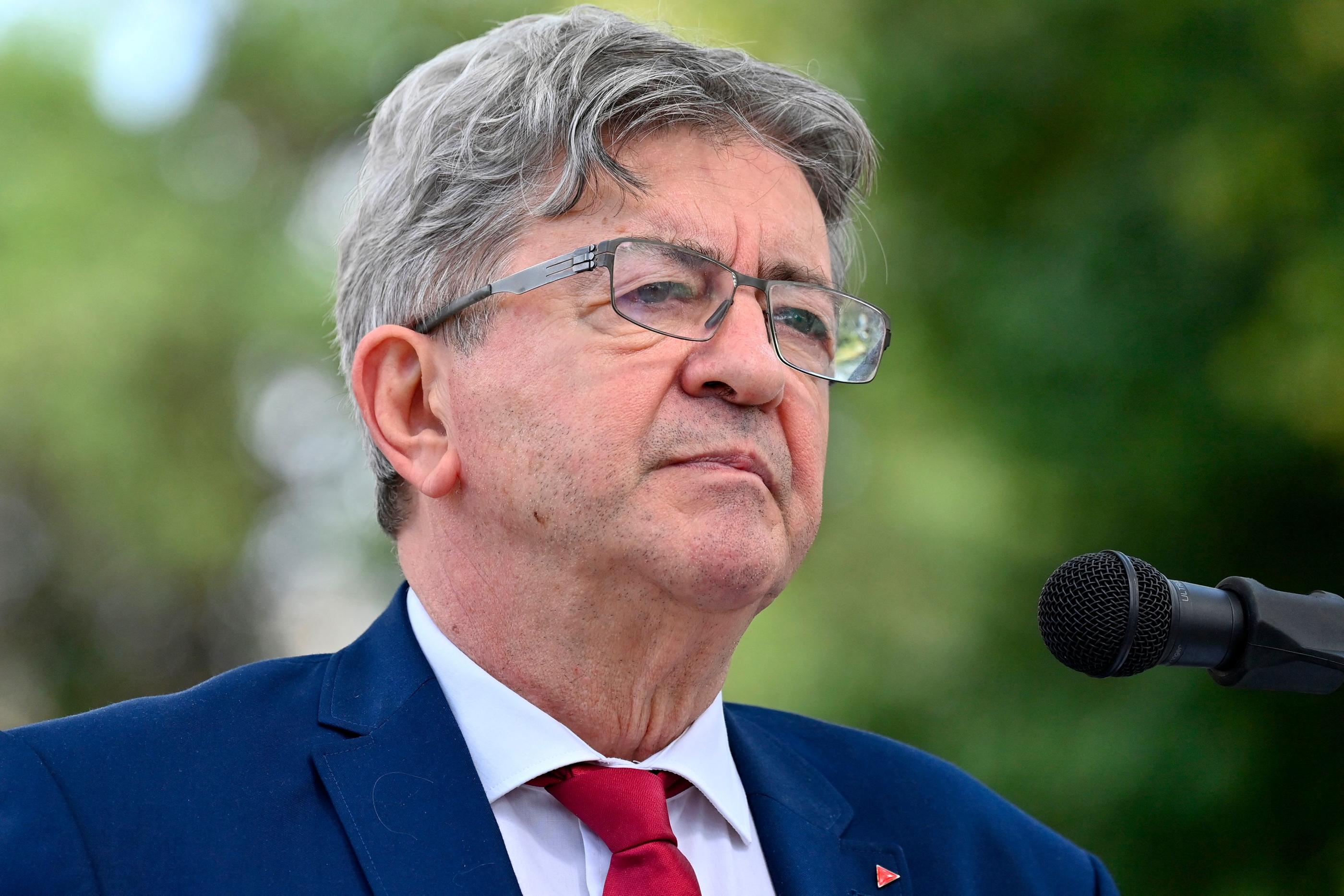 Jean Luc-Mélenchon, leader de la France insoumise, le 23 juin 2024. Sylvain THOMAS / AFP