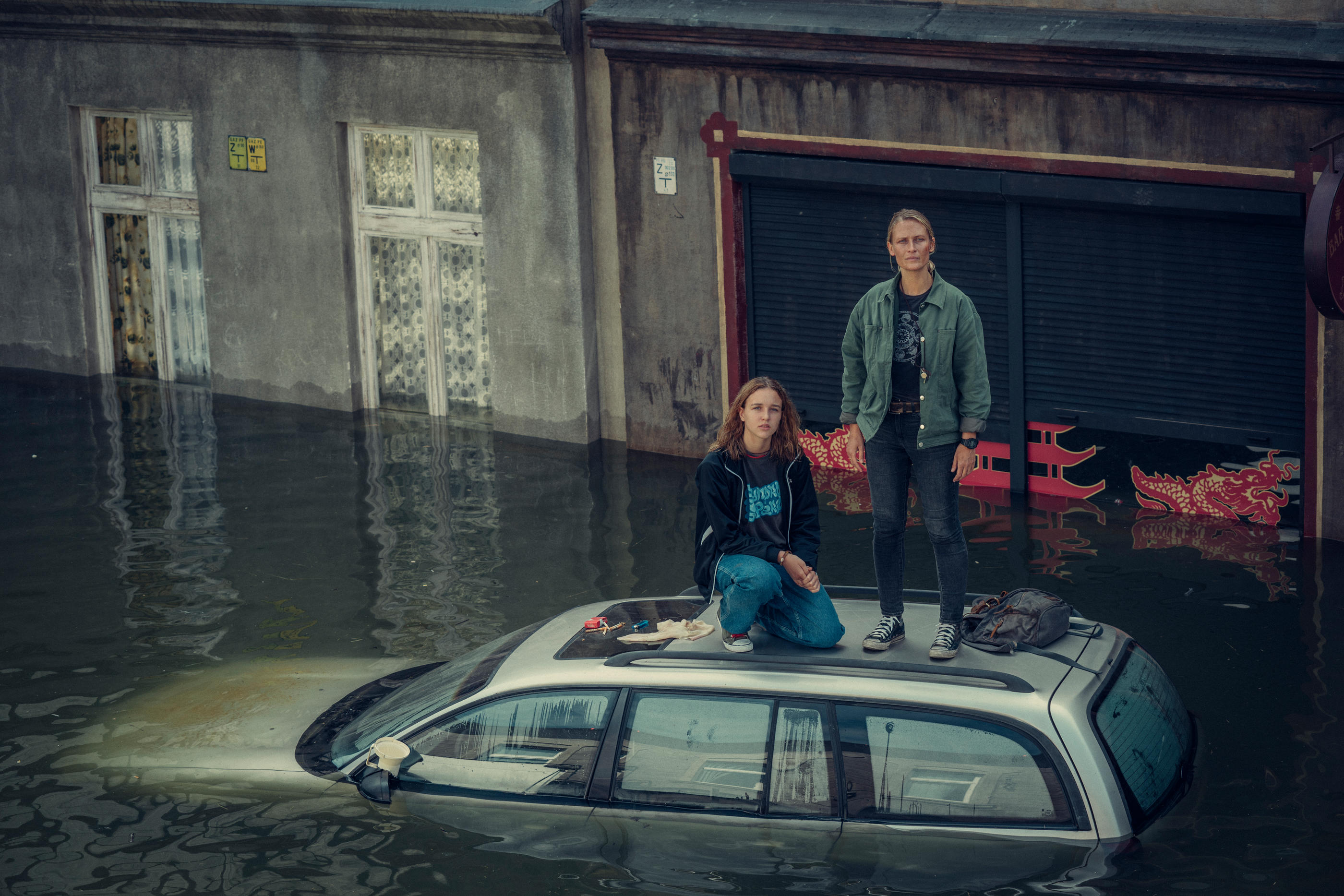La série s'inspire des inondations de l'Oder qui ont meurtri la ville de Wroclaw, à l'ouest de la Pologne, en 1997. Netflix/Robert Palka