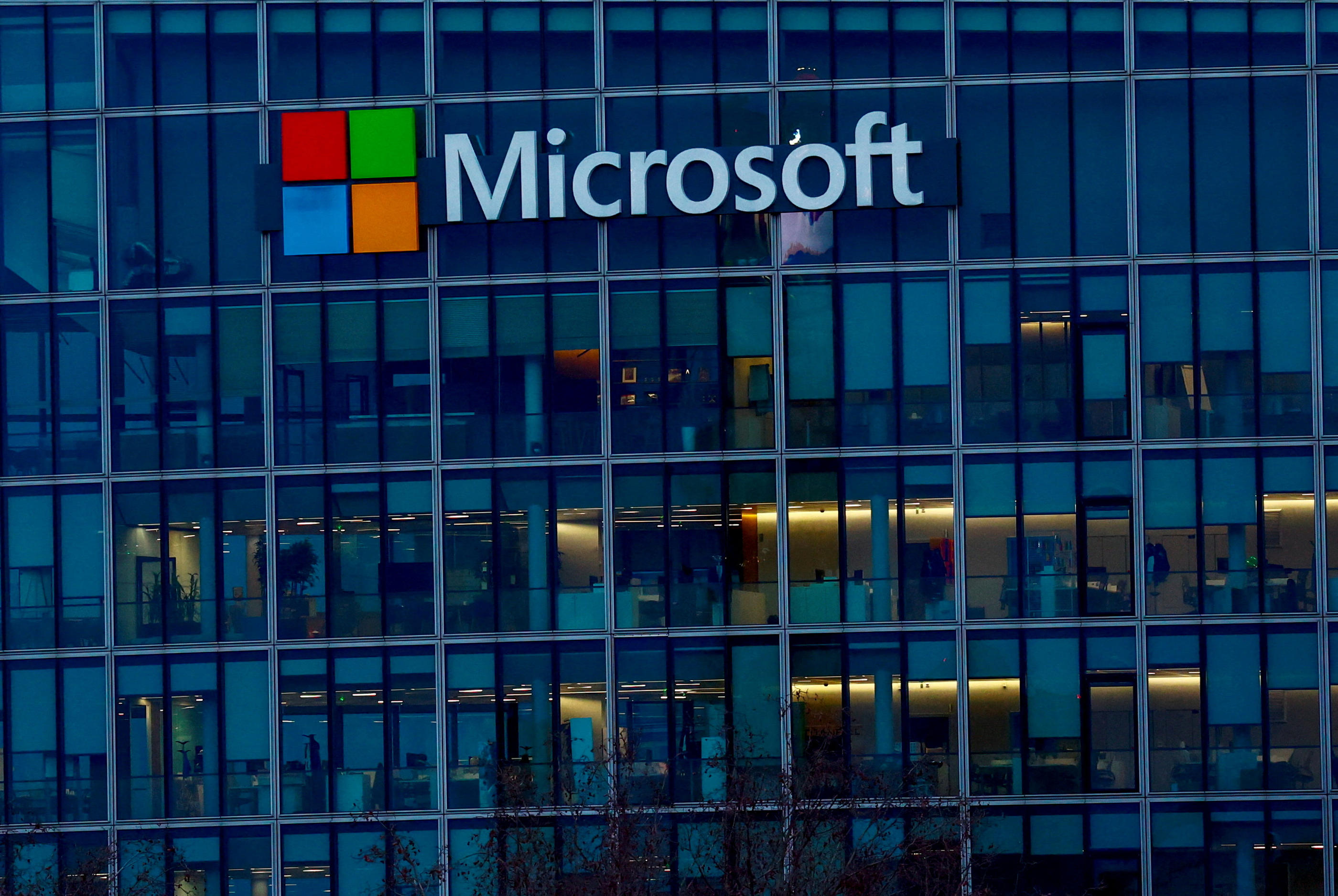 Le géant américain Microsoft a été choisi pour héberger le projet EMC2 qui stockera des données de santé à l’échelle européenne. Reuters/Gonzalo Fuentes