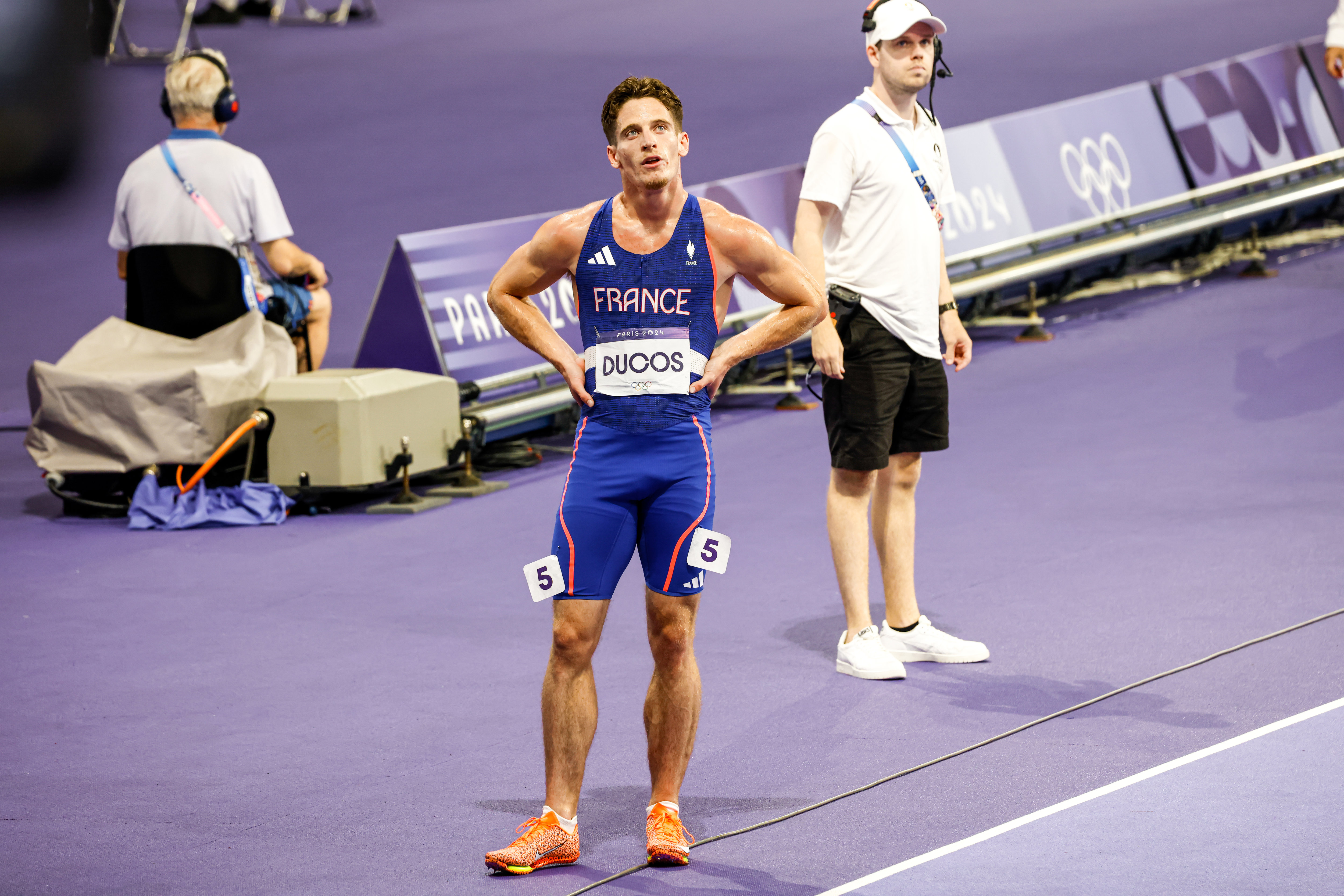 Clément Ducos n'a pas réussi à grimper sur le podium du 400 m haies vendredi soir. LP/Olivier Corsan