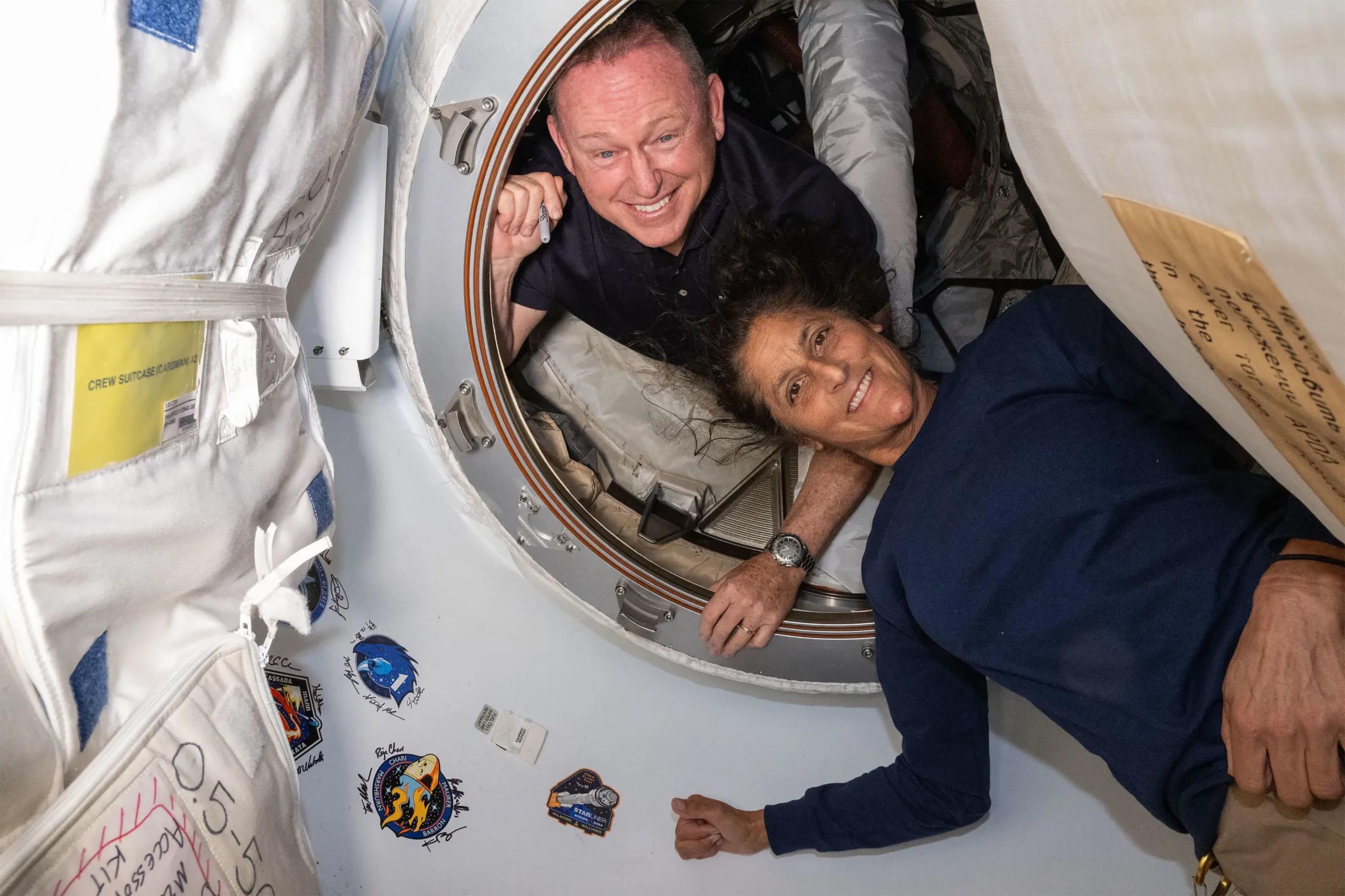 Butch Wilmore et Suni Williams avaient décollé début juin à bord de Starliner. AFP/Nasa/Handout