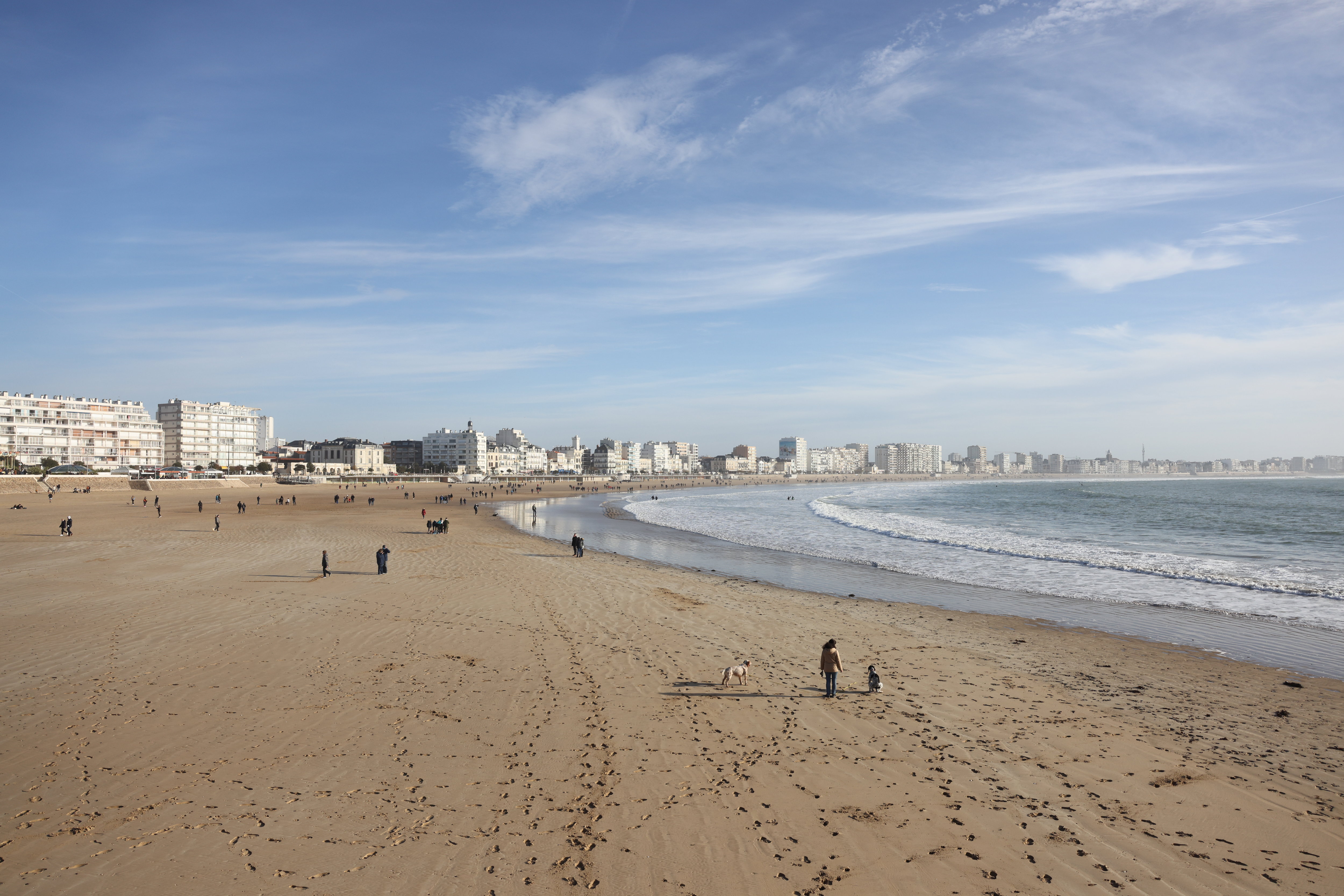 En Vendée, ici aux Sables-d'Olonne, 319 logements sont menacés par l'érosion côtière, une valeur immobilière de 54 millions d'euros à l'échelle du département. LP/Arnaud Journois