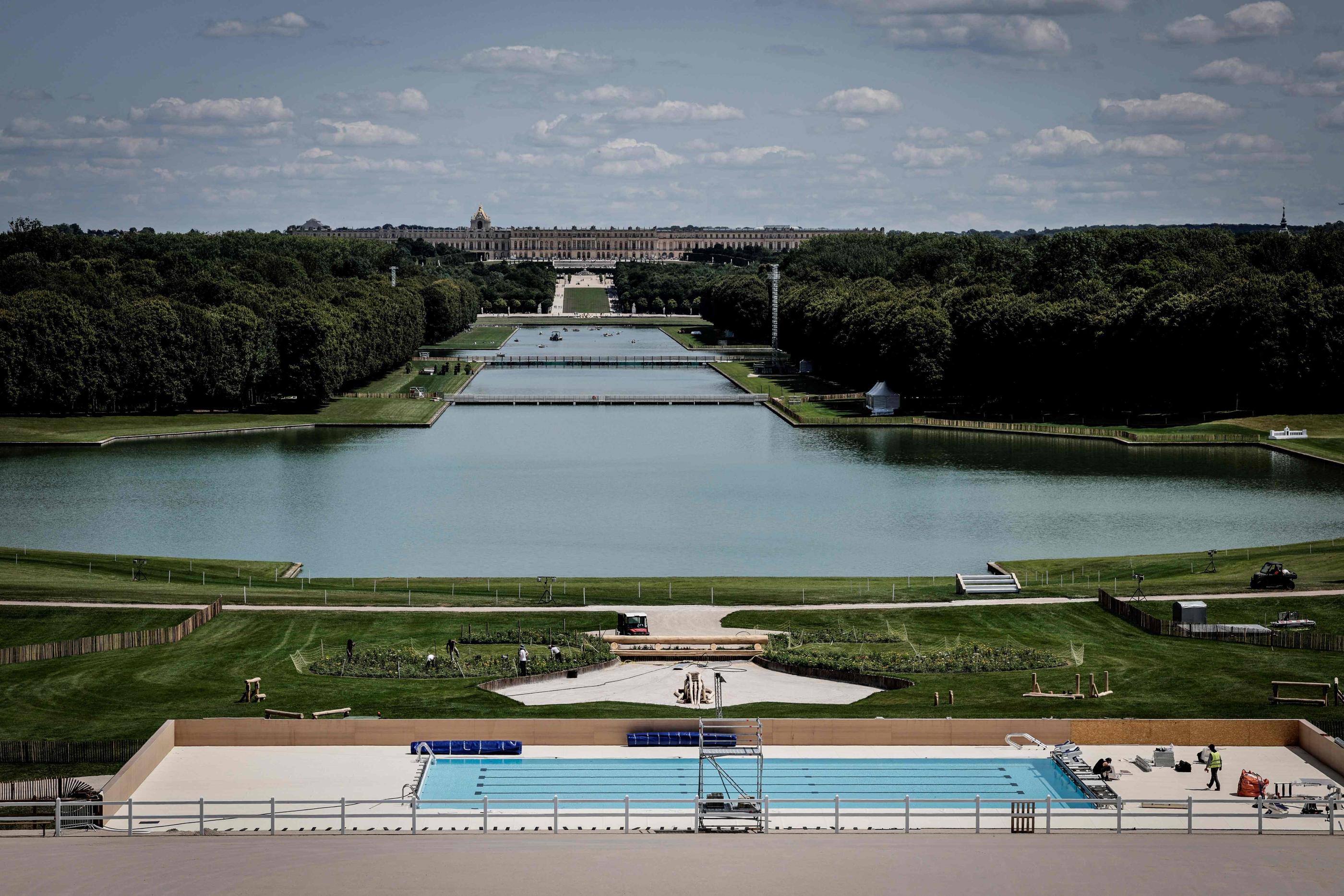 Le château de Versailles accueillera les épreuves de pentathlon moderne des JO de Paris. AFP/Stéphane de Sakutin