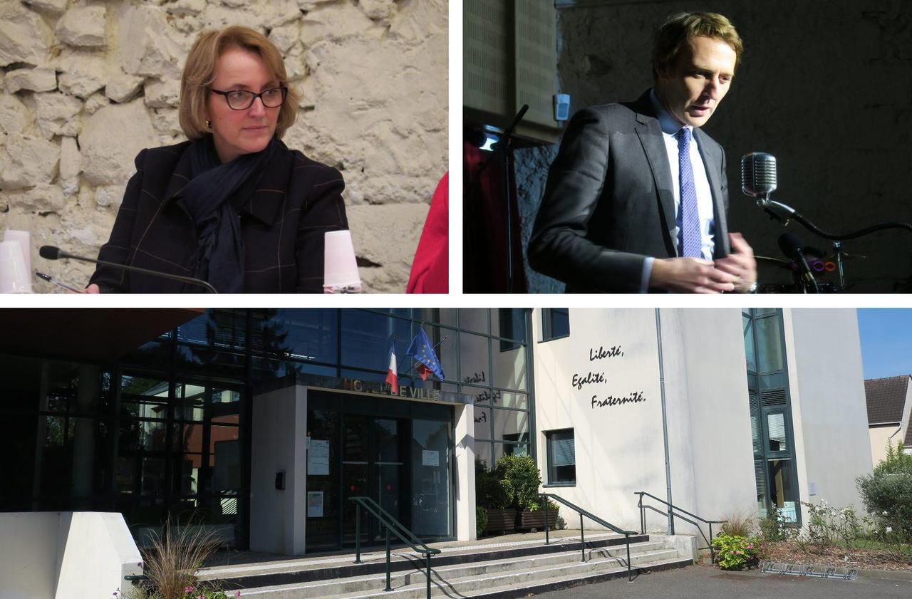 <b></b> Alliés hier, la maire sortante Anne Gbiorczyk et son prédecesseur Arnaud de Belenet se disputent la mairie.