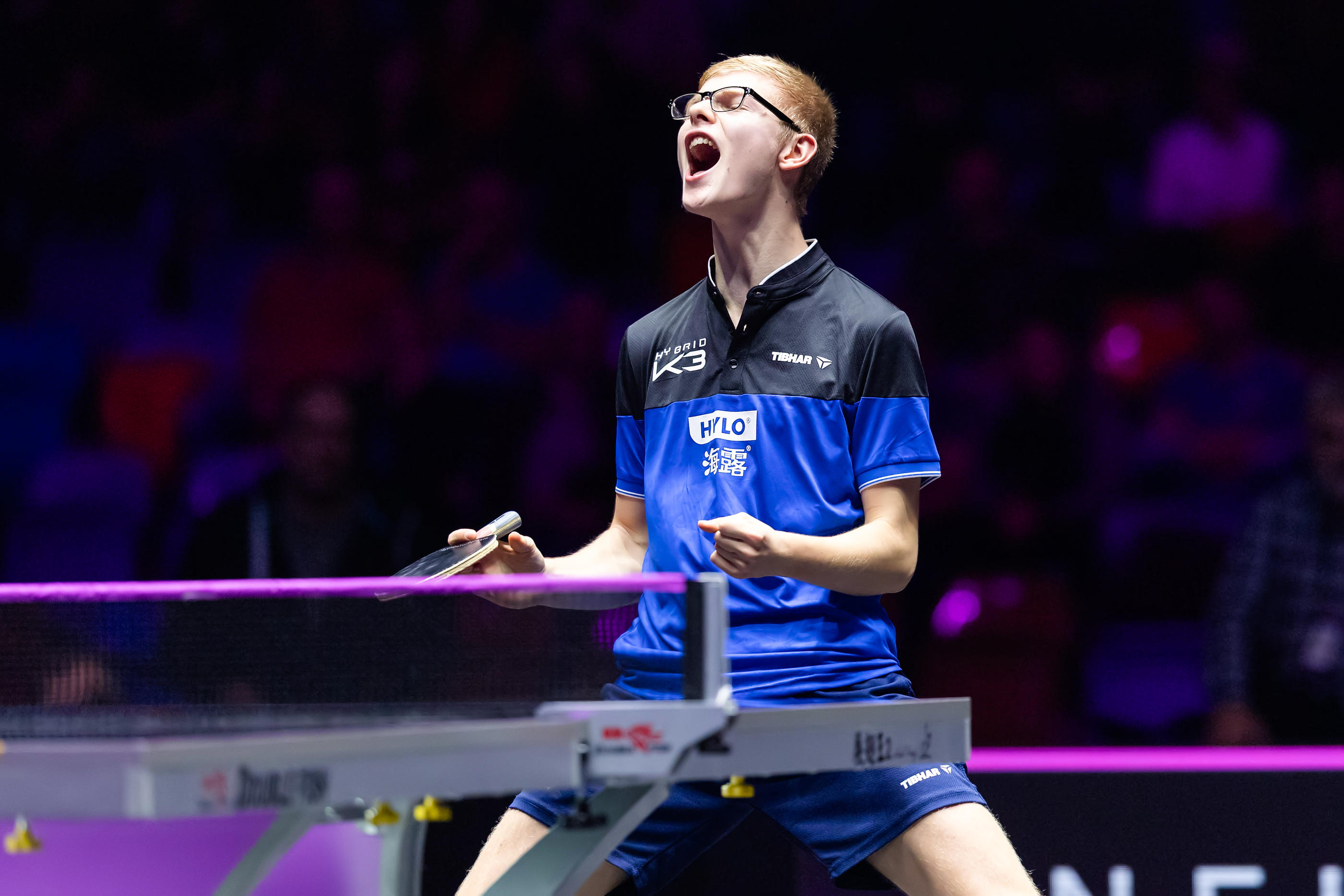 La pépite du tennis de table français Felix Lebrun est inarrêtable en ce moment (Photo Icon Sport)