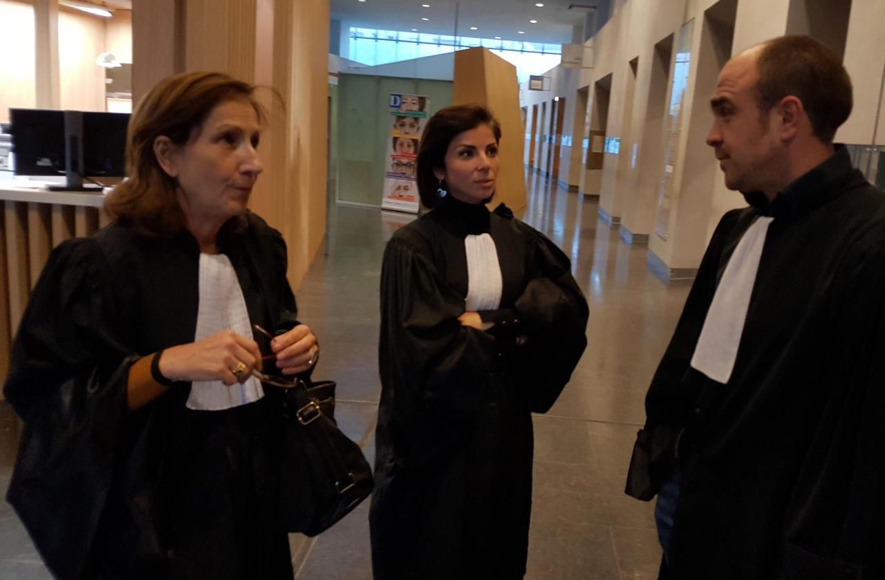 <b></b> Melun, le 13 décembre. Isabelle Duruflé, Jessica Belhassen et Leopold Heller, avocats respectivement de Liber, Francil et Lienafa.