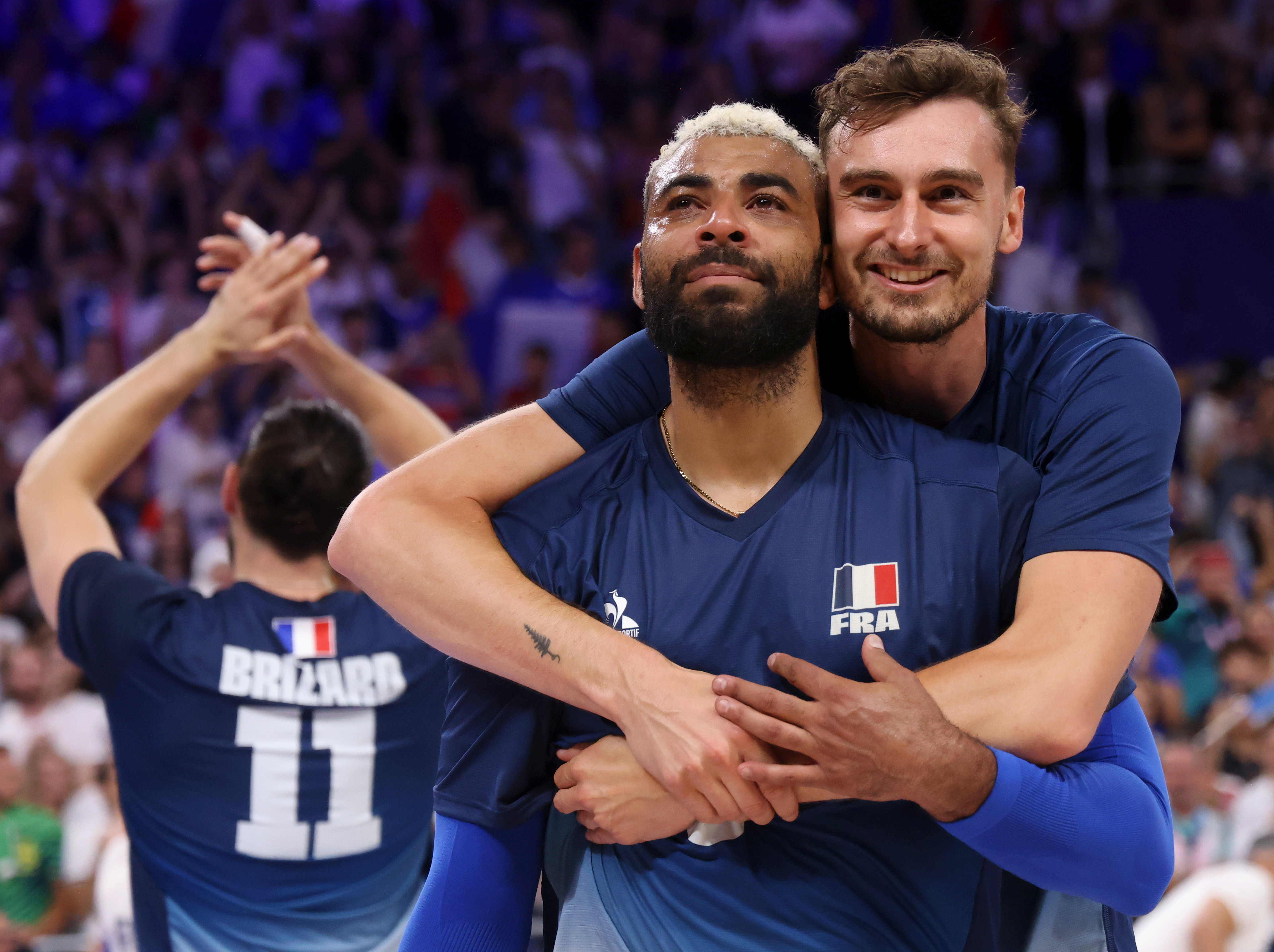 Avec Earvin Ngapeth, Jean Patry est devenu samedi double champion olympique de volley. LP/Jean-Baptiste Quentin