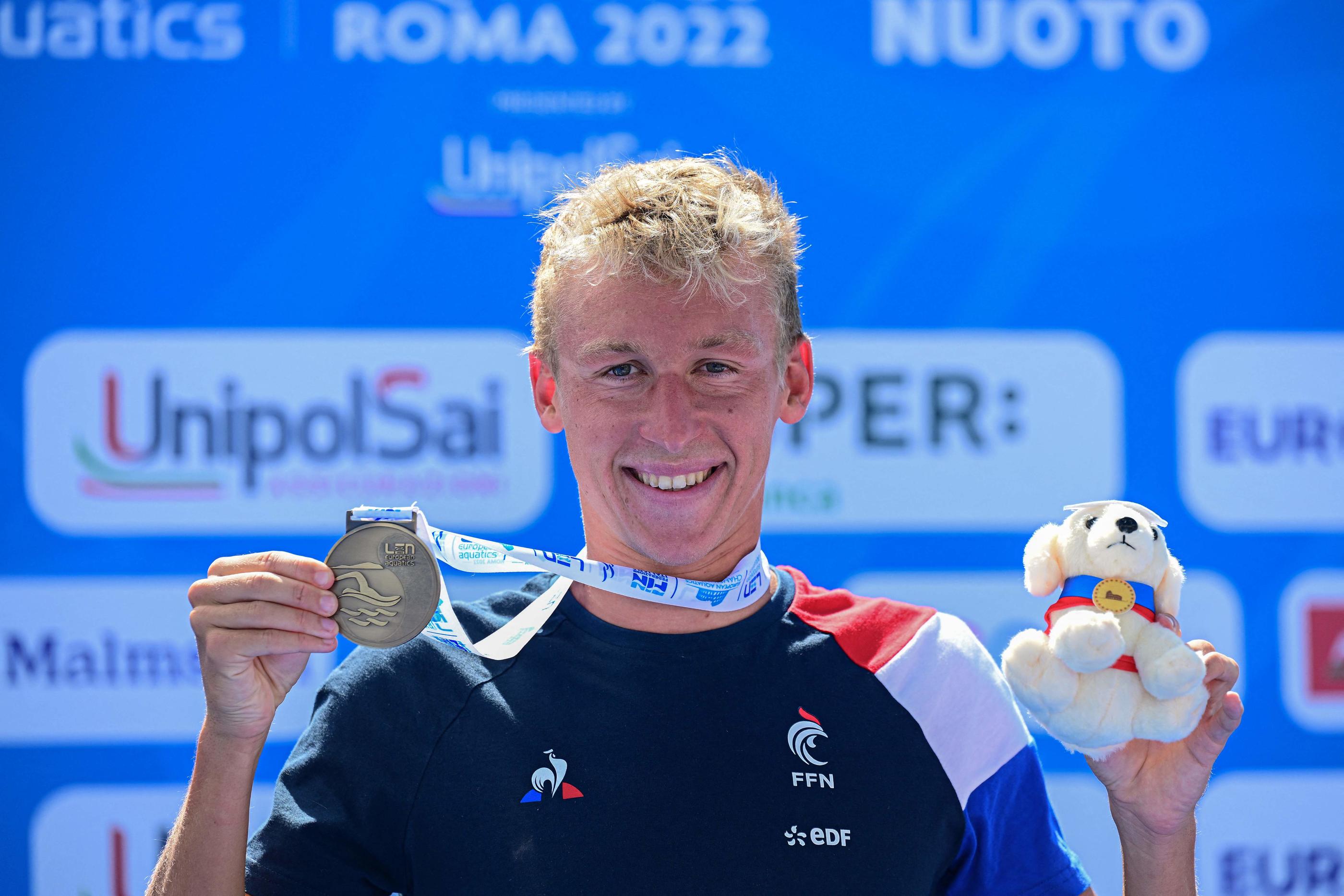 Marc-Antoine Olivier a remporté une médaille d'argent lors des Championnats du monde de Doha. Vincenzo PINTO/AFP