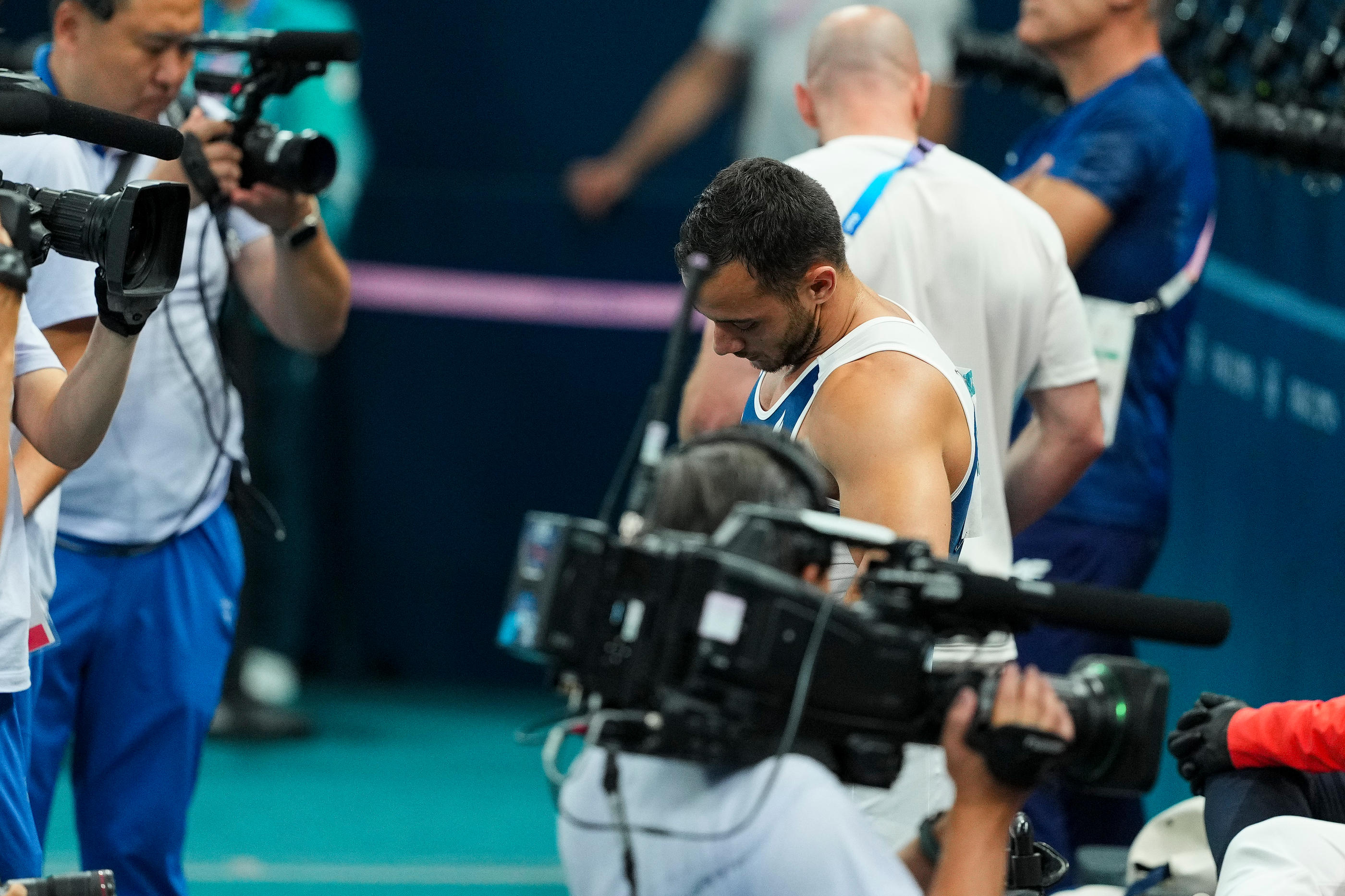 Heureux après son mouvement, Samir Ait Said a été très déçu par sa note. Hugo Pfeiffer/Icon Sport