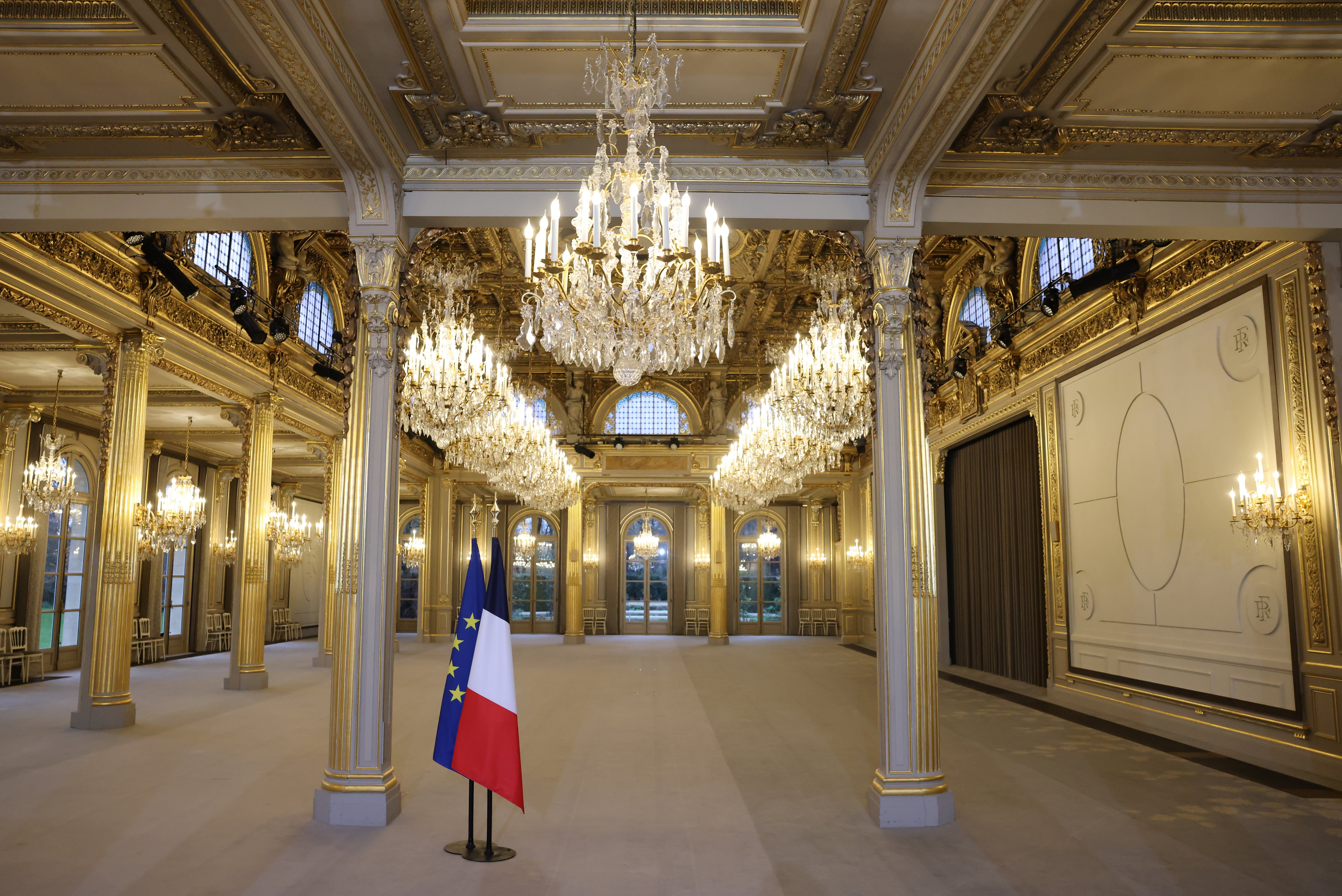 L'Elysée abrite plus de 350 pièces, dont ici le grand salon. LP/Arnaud Journois