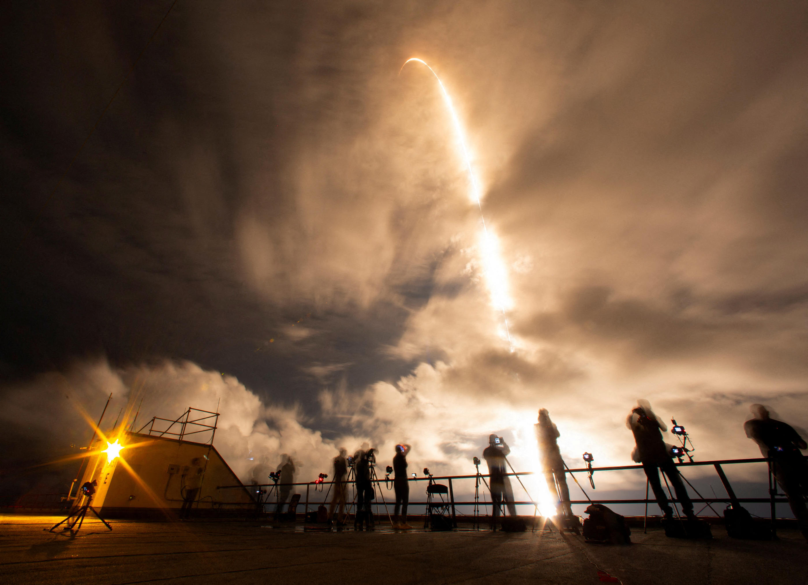 La capsule de SpaceX de la mission Polaris Dawn a décollé mardi. Reuters/Joe Skipper