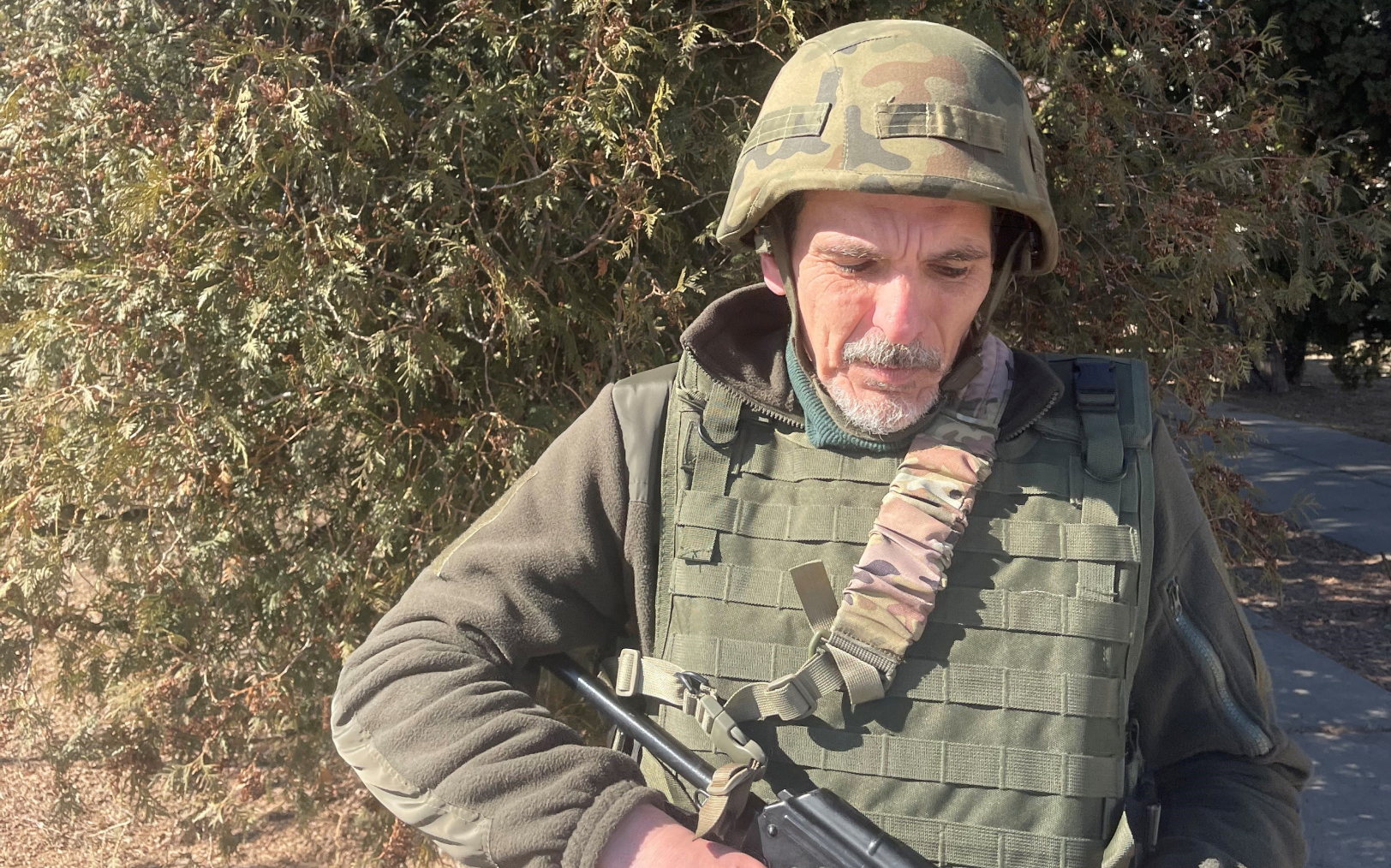 Olias Barco a rejoint l’armée ukrainienne en mars 2022. DR