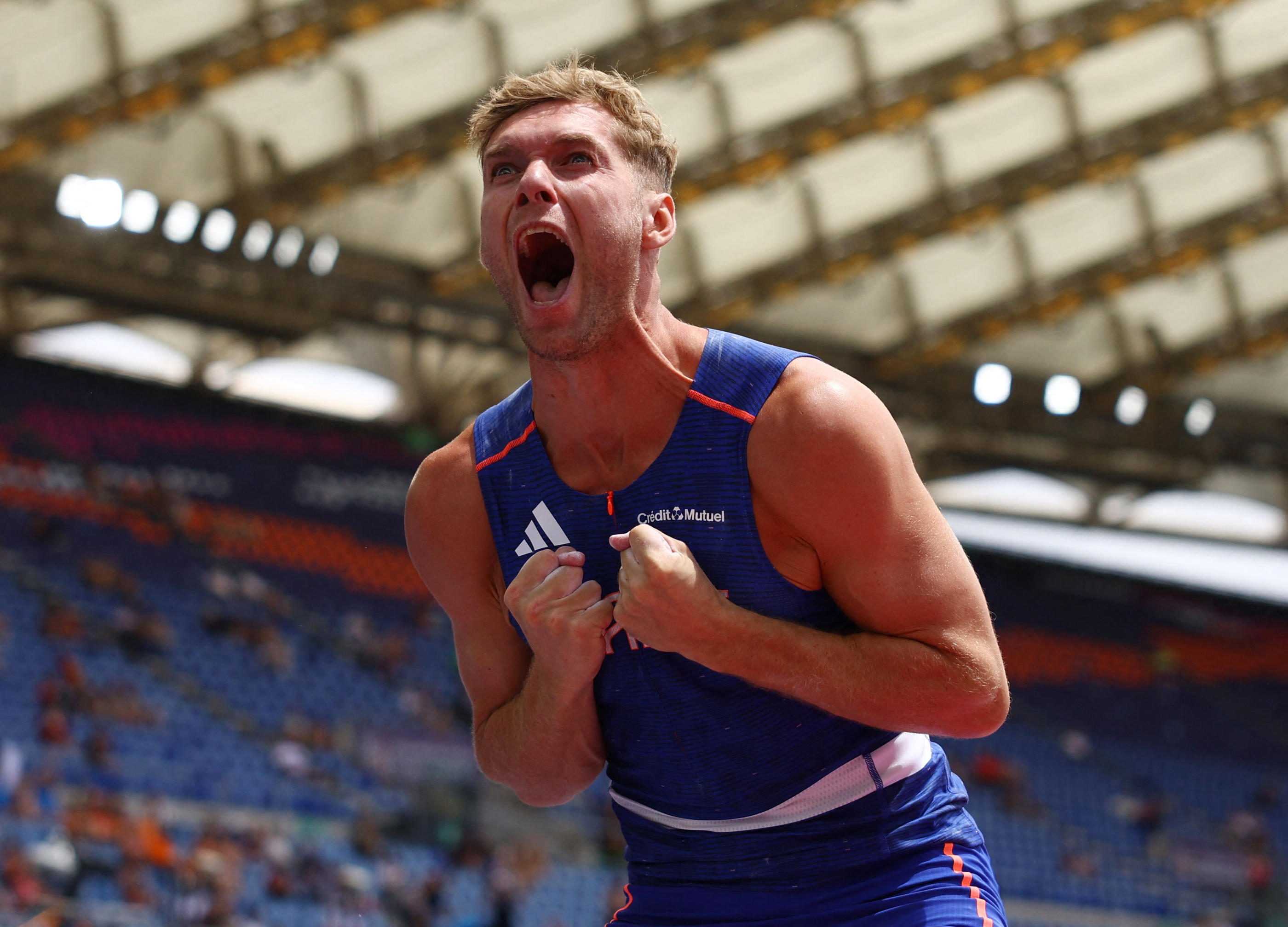 Il s'est fait peur à la perche, mais Kevin Mayer est parvenu à réaliser les minima pour les Jeux de Paris. Reuters.