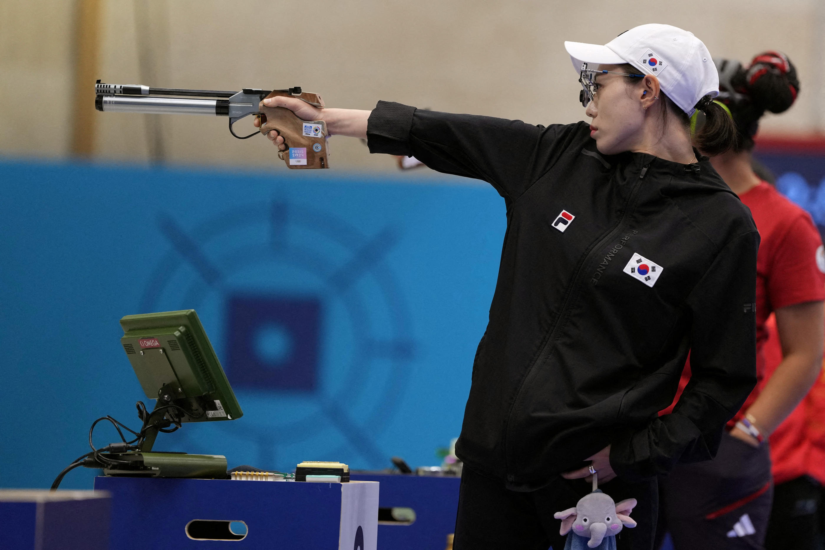 Kim Yeji a décroché la médaille d'argent après avoir terminé derrière sa compatriote Oh Ye-jin. Reuters/ Amr Alfiky