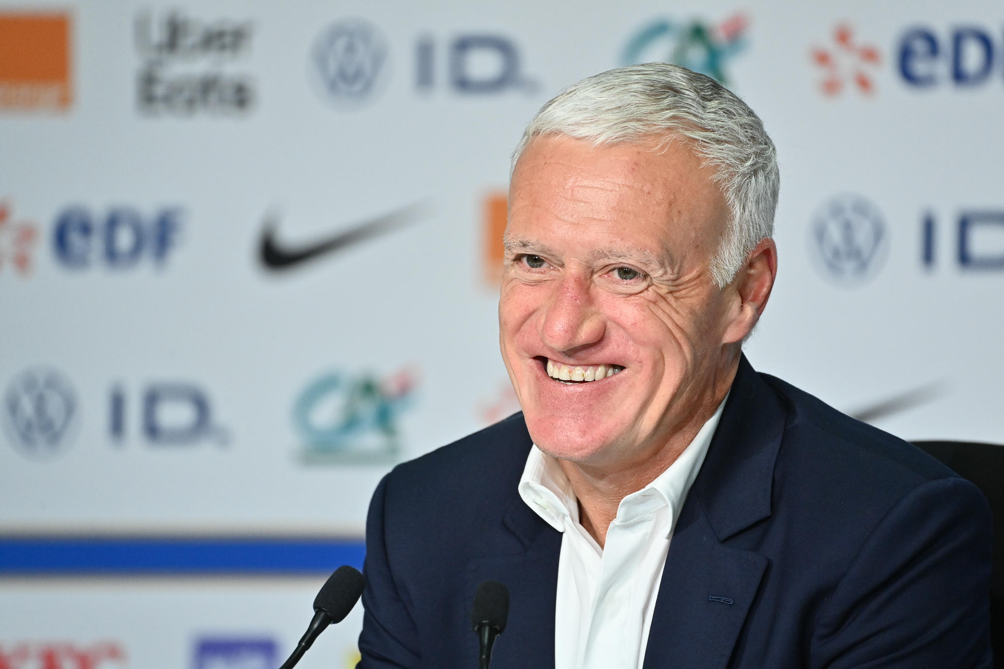 Didier Deschamps avant France-Belgique. (Loic Cousin/Icon Sport)