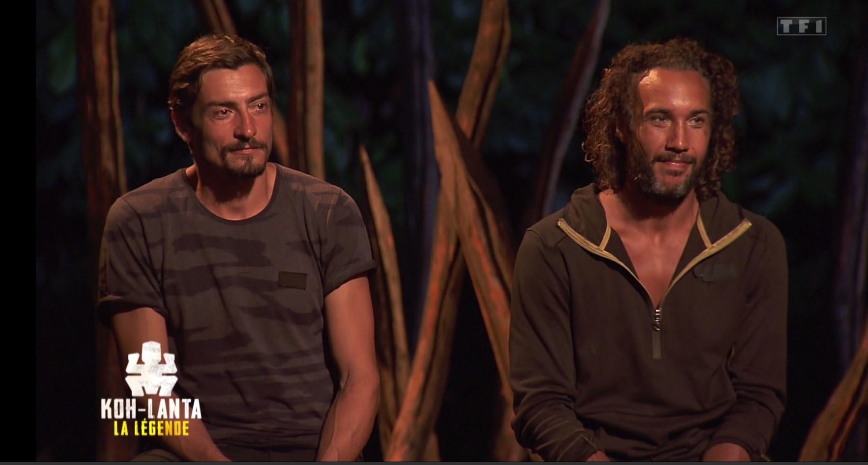 Claude Dartois et Laurent Maistret, finalistes de «Koh-Lanta, la Légende», ne pâtissent, pour l'instant, pas de leurs tricheries durant la saison précédente. Capture TF1
