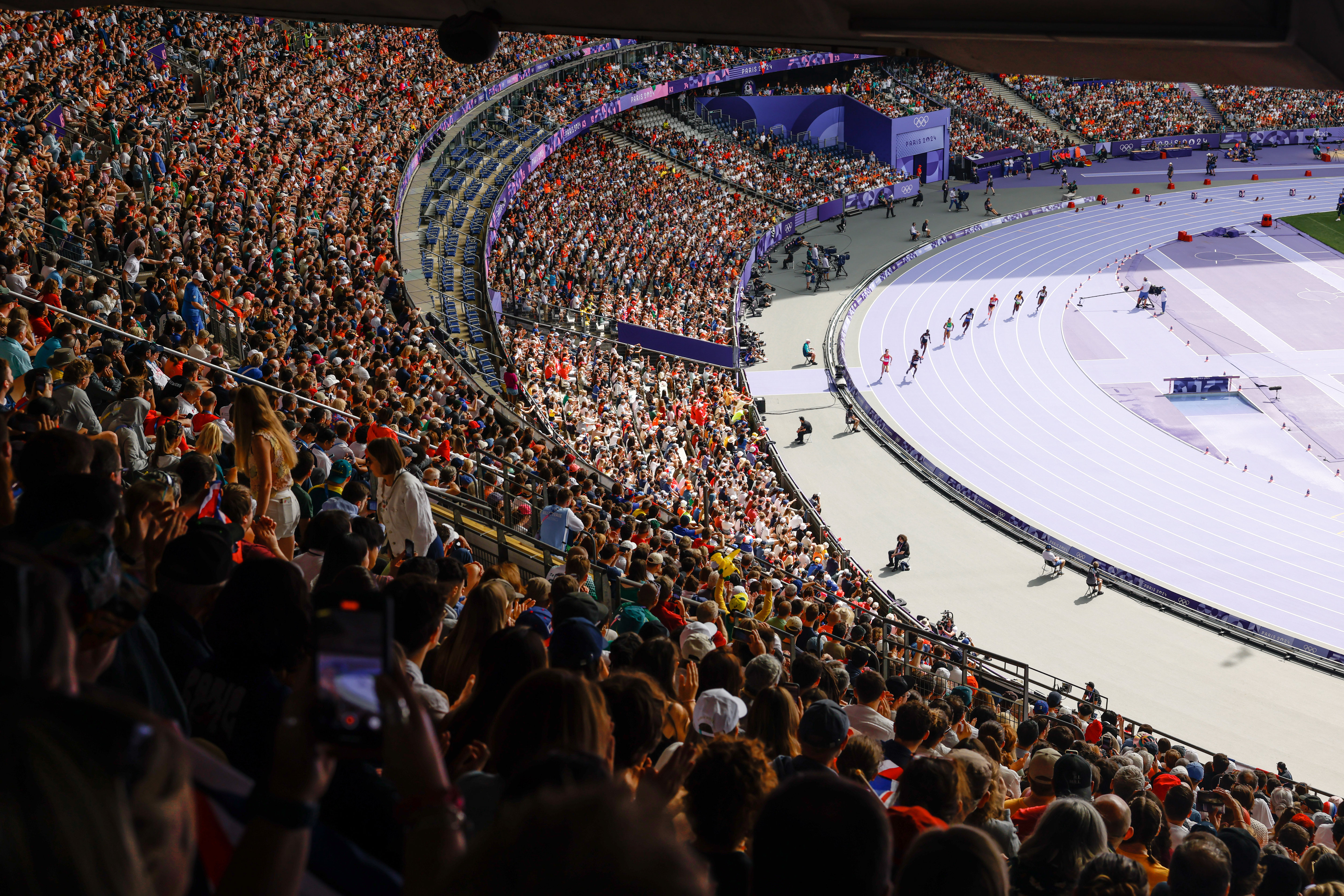 Avec le rugby à 7 et l'athlétisme, le Stade de France a drainé un grand nombre de spectateurs dans ces Jeux olympiques. LP/Olivier Corsan