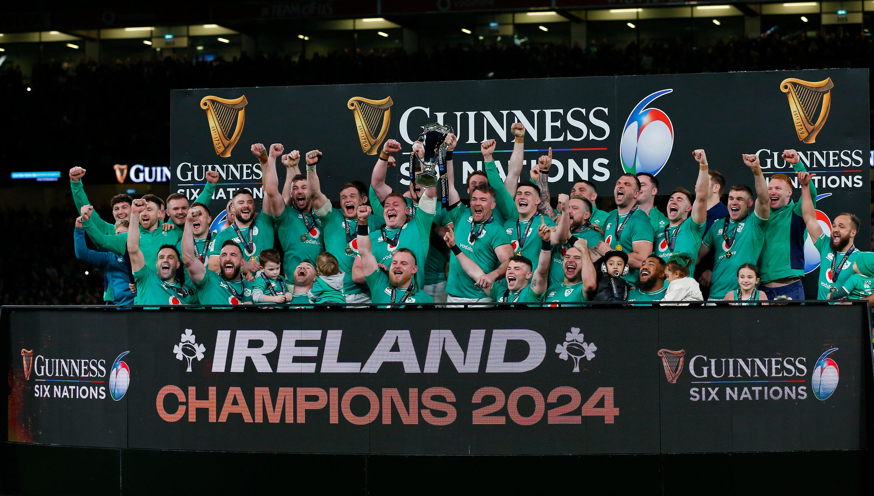L'Irlande a remporté le Tournoi des Six Nations, mais sans réaliser le Grand Chelem (Photo Icon Sport)